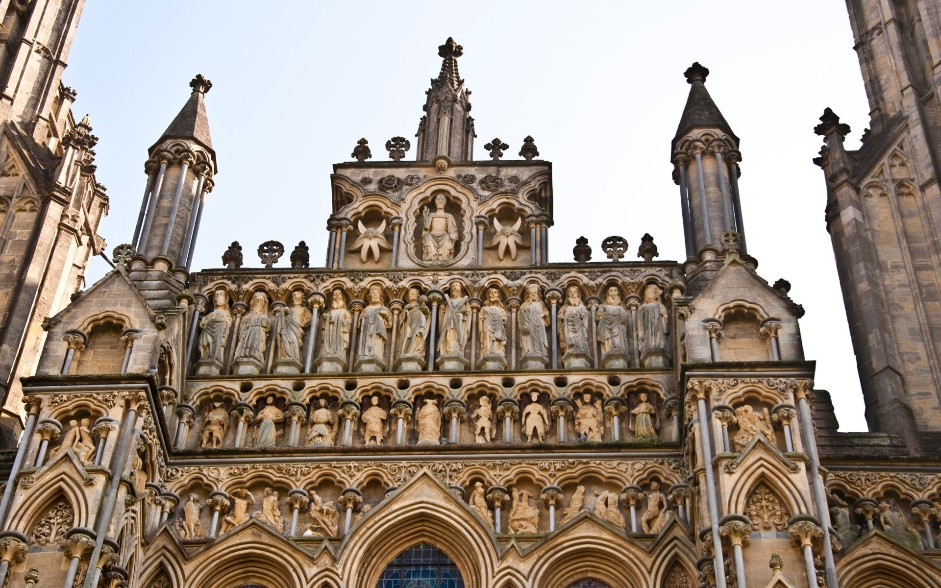 Wells Cathedral, Cathedrals, 1080P, HD Wallpaper
