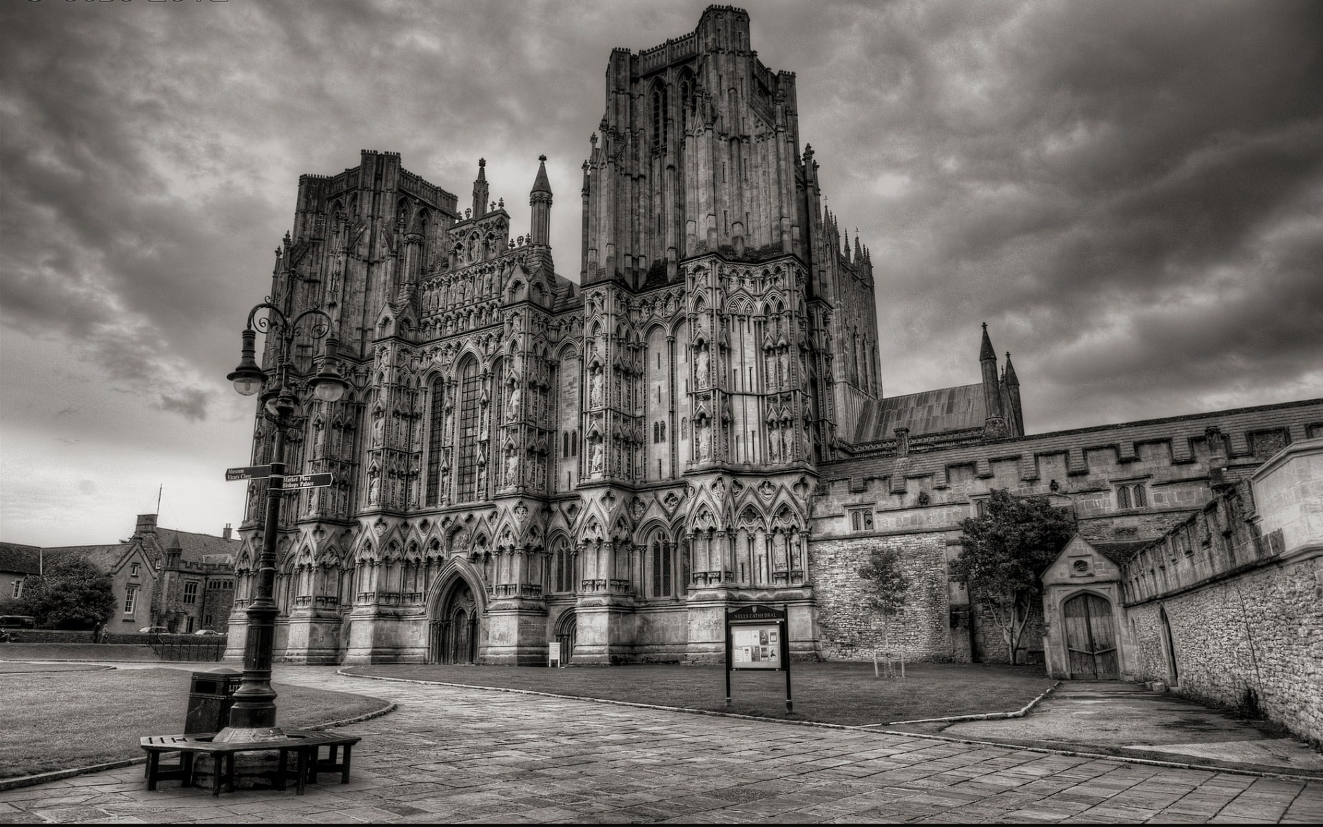Cathedrals, 1080P, Wells Cathedral, HD Wallpaper