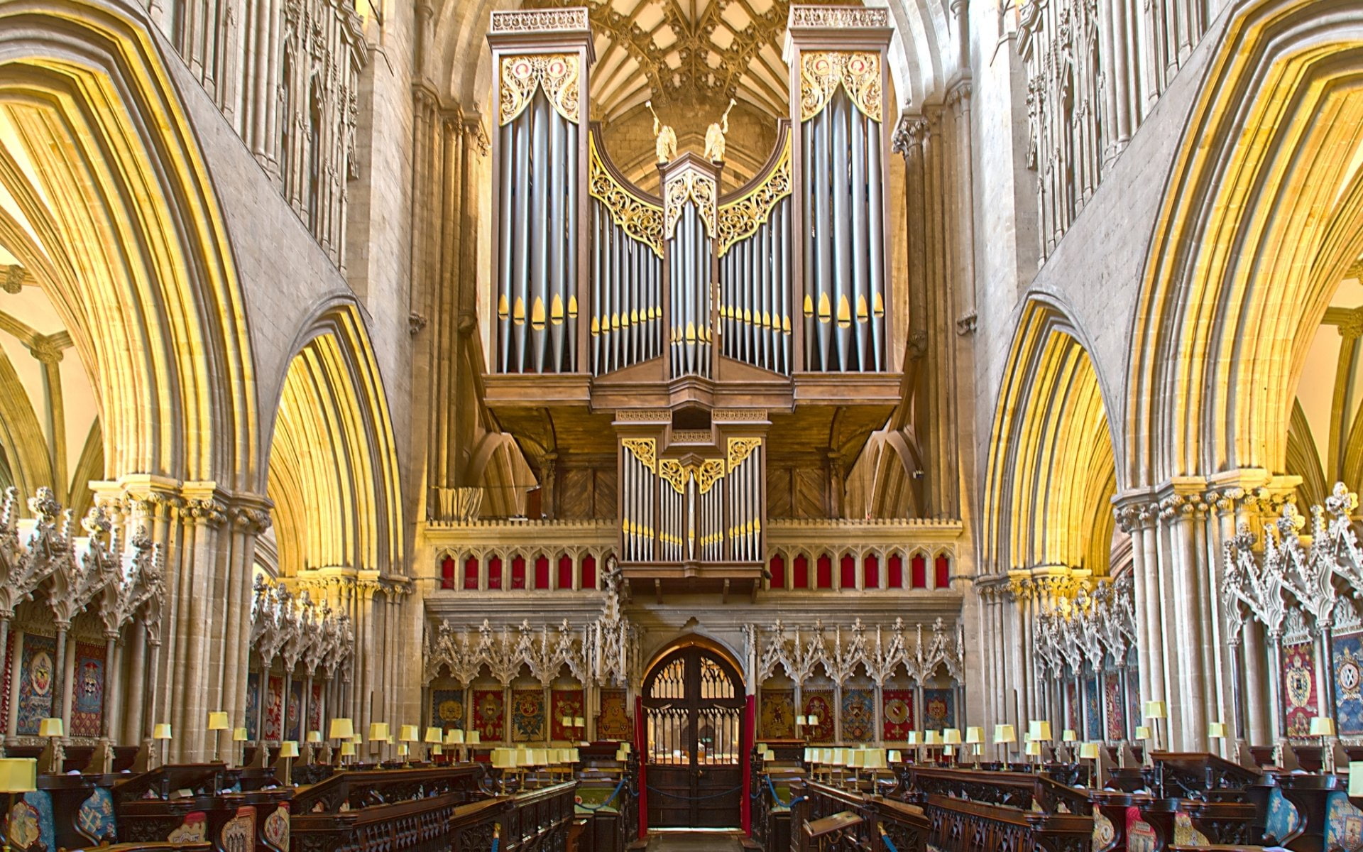 Wells Cathedral, Cathedrals, 1080P, HD Wallpaper
