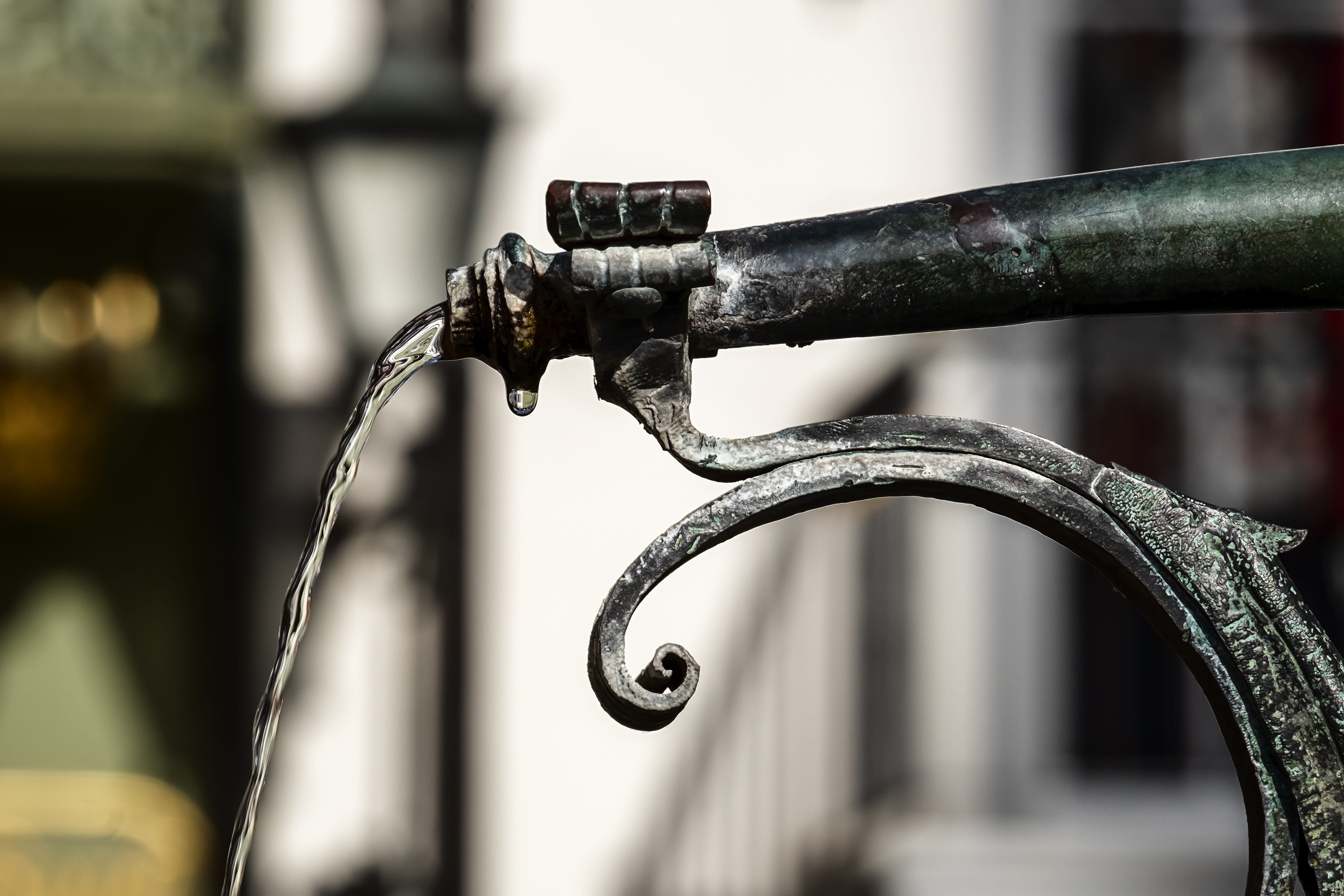day, old, drop of water, faucet, selective focus, outdoors, rusty, water feature, untitled, focus on foreground, no people, flow, clear, industry, machine part, HD Wallpaper