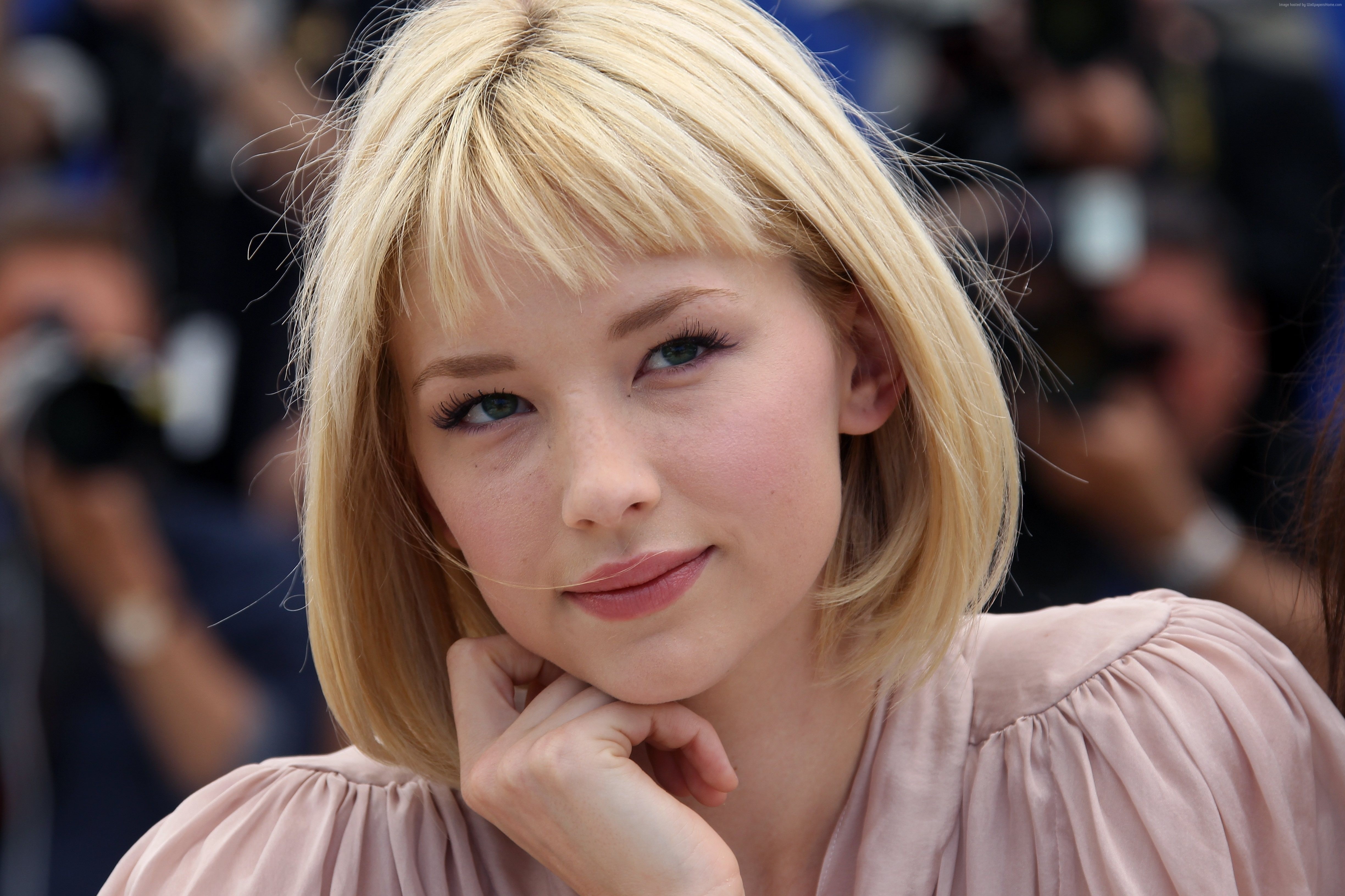 blonde, 4K, Haley Bennett, actress, HD Wallpaper