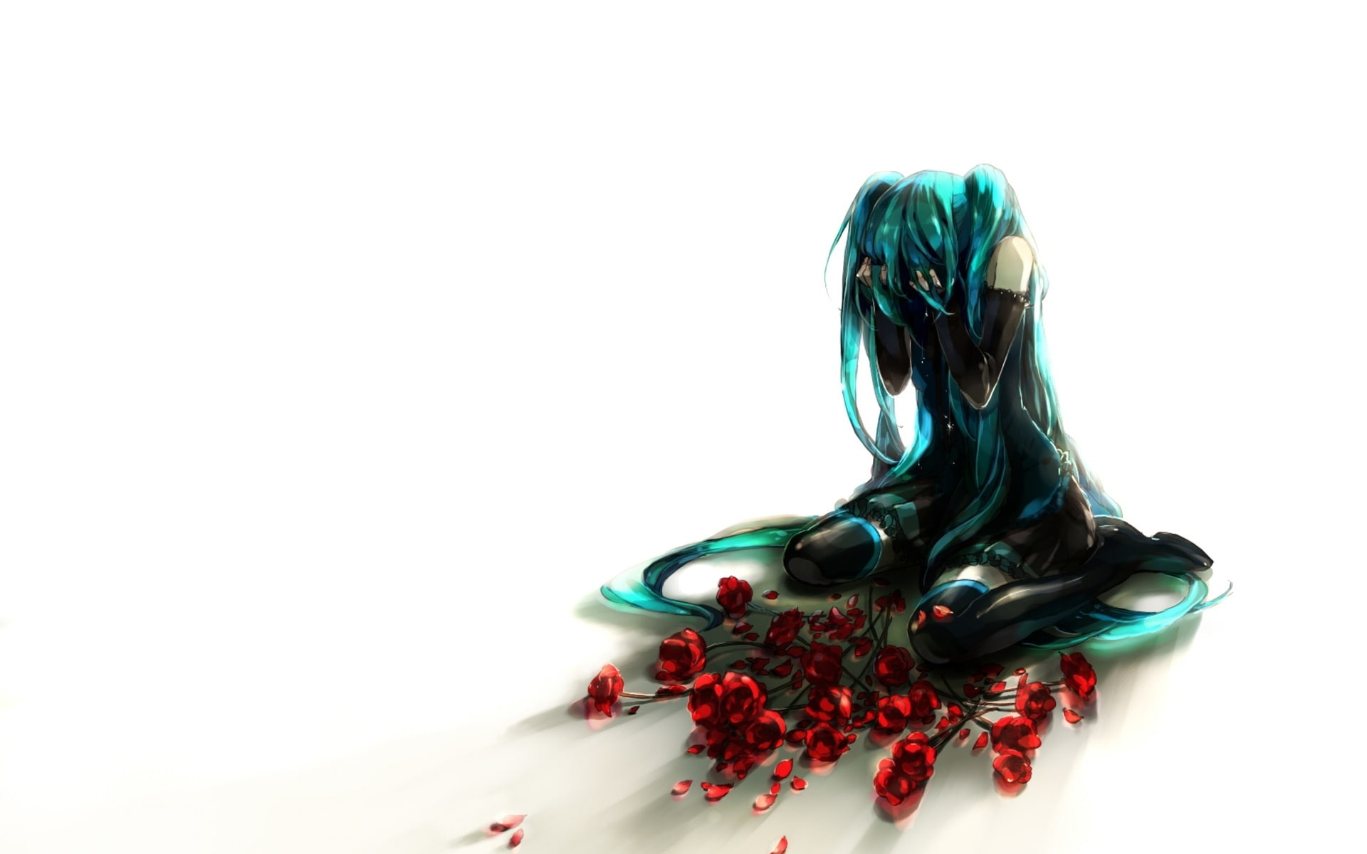 sorrow, love, miku, hatsune, 1080P, HD Wallpaper