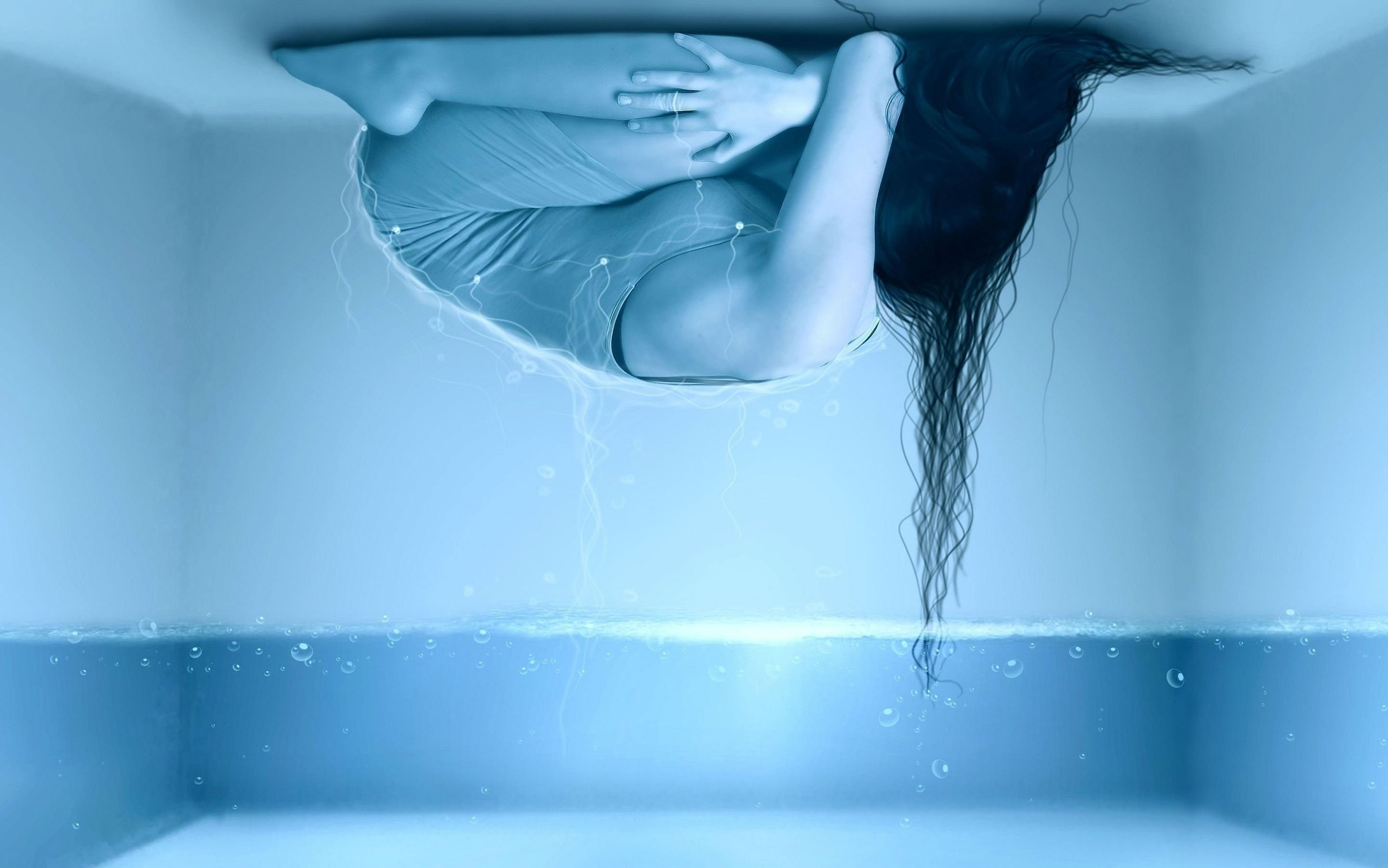 human hand, water, depression, Sad, human body part, wet, love, hand, indoors, running water, cleaning, household equipment, food and drink, blue, one person, HD Wallpaper
