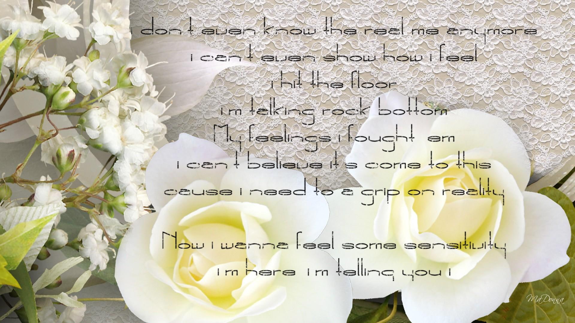 flowers, nature and, sorrowful, lace, roses, leaves, fleurs, tell, summer, romantic, white, love letter, 1080P, love, HD Wallpaper