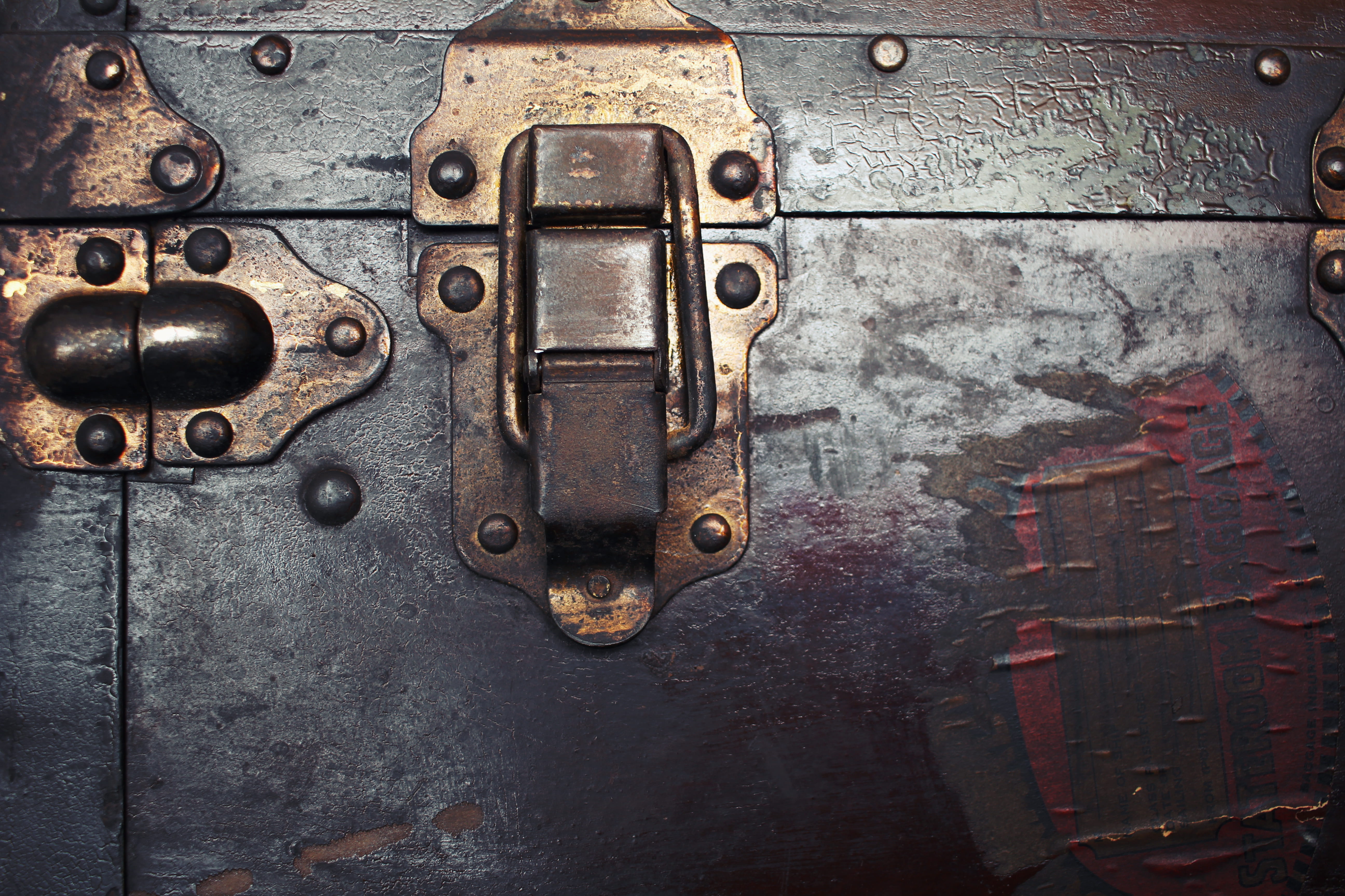 lock, textures, weathered, old, texture, protection, indoors, entrance, 5K, security, no people, door, latch, backgrounds, chest, metal, safety, rusty, HD Wallpaper