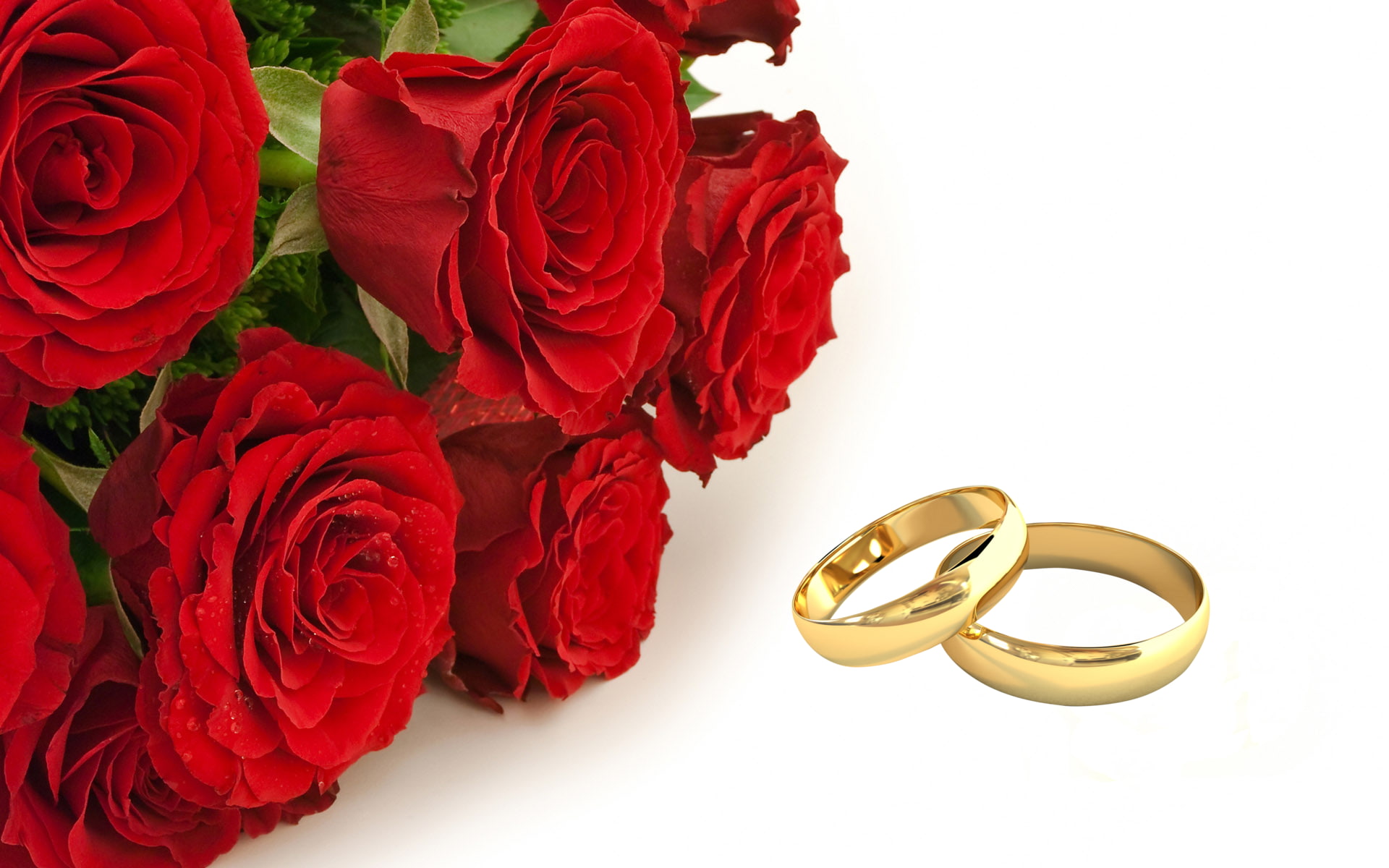 love, marriage, rose, 1080P, rings, lost, copy, fantasy, HD Wallpaper