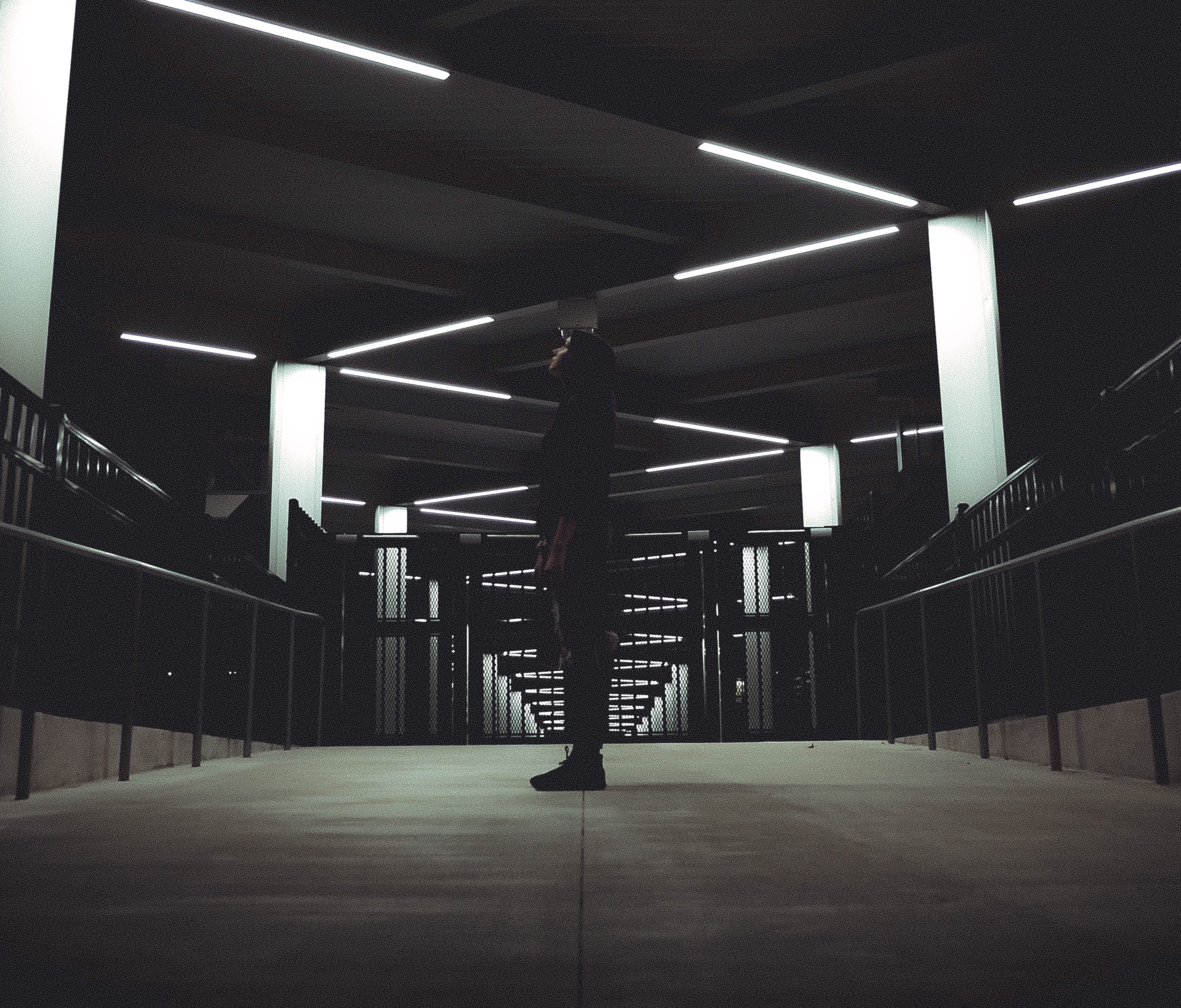 built structure, public transportation, standing, subway, light fixture, affection, ceiling, lost, west palm beach, traveler, 2K, parking lot, trains, HD Wallpaper