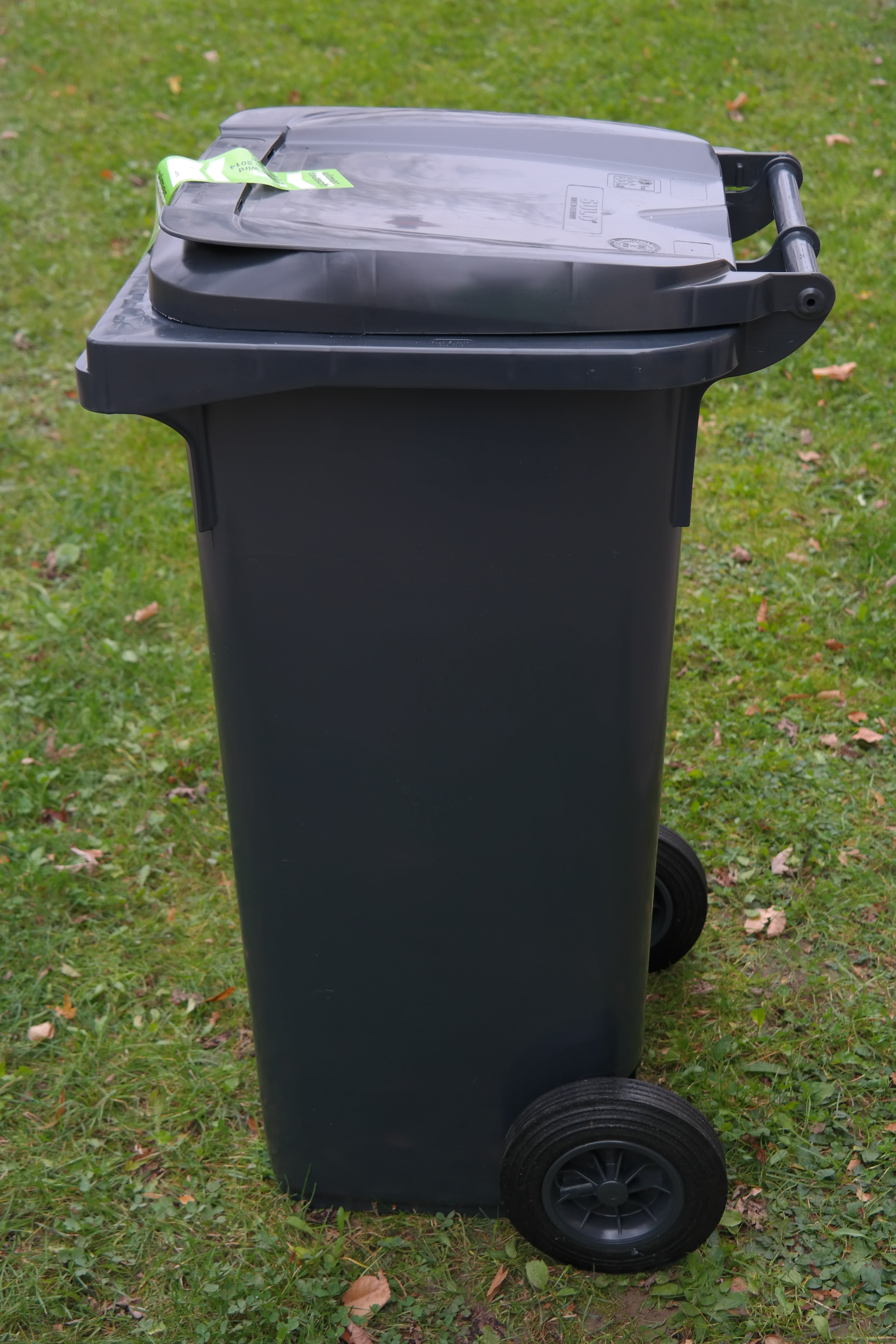 plant, waste bin, environmental issues, waste bins, waste container, garbage, metal, grass, wheelie, environmental conservation, large refuse containers, Phone HD Wallpaper
