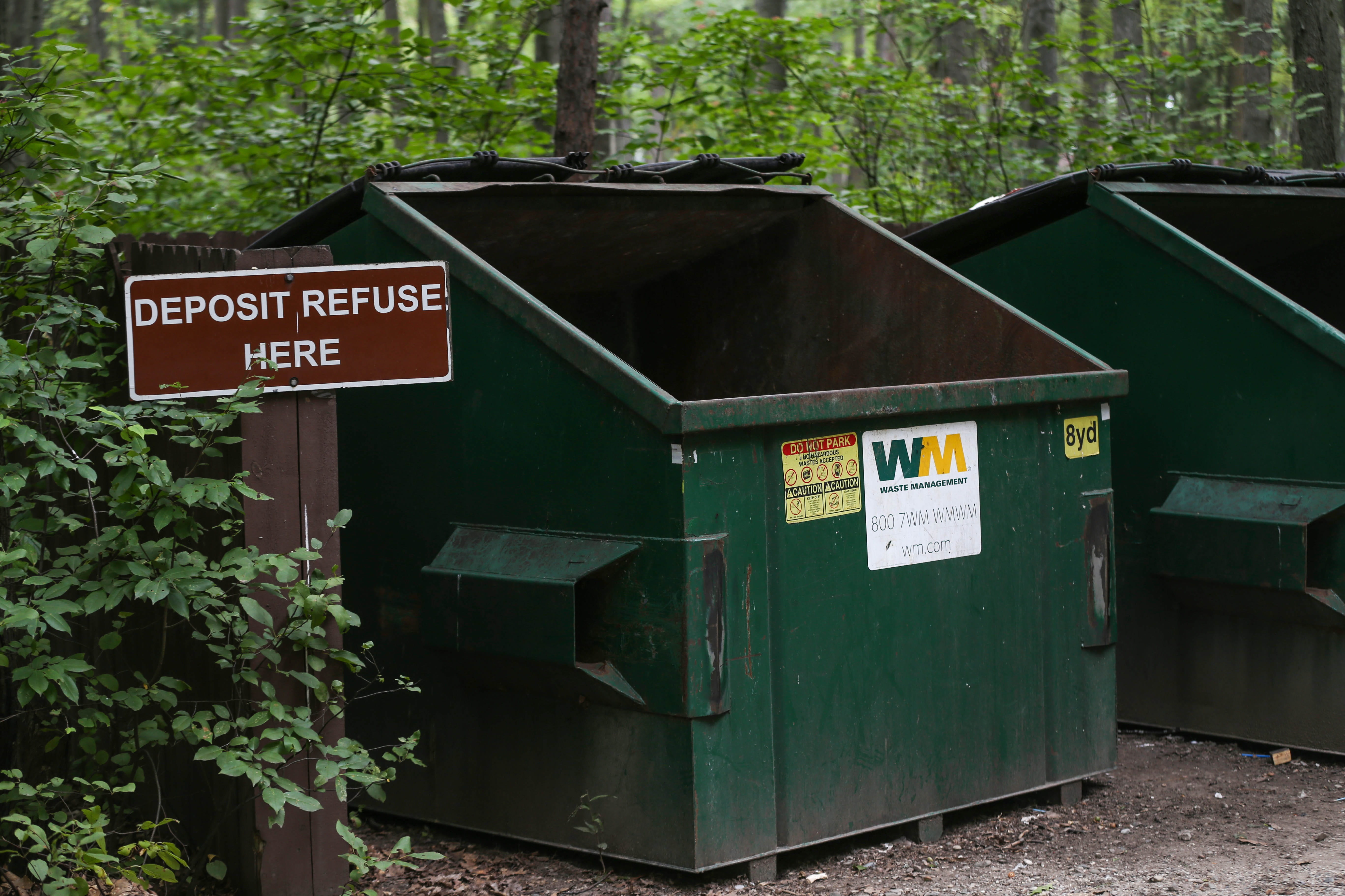 refuse, nature, recycling, campground, green, convenience, sign, western script, recycle, pollution, trash, plant, bins, metal, rustic, text, architecture, HD Wallpaper