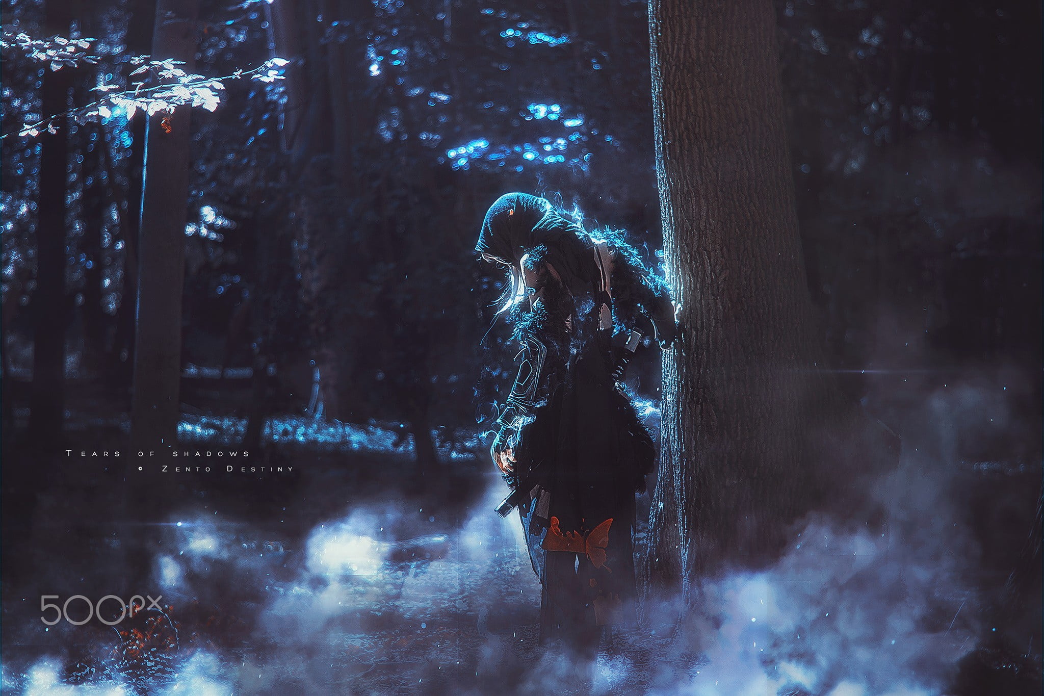 1080P, rear view, three quarter length, standing, lifestyles, built structure, outdoors, profile, leisure activity, snow, one person, night, illustration, HD Wallpaper