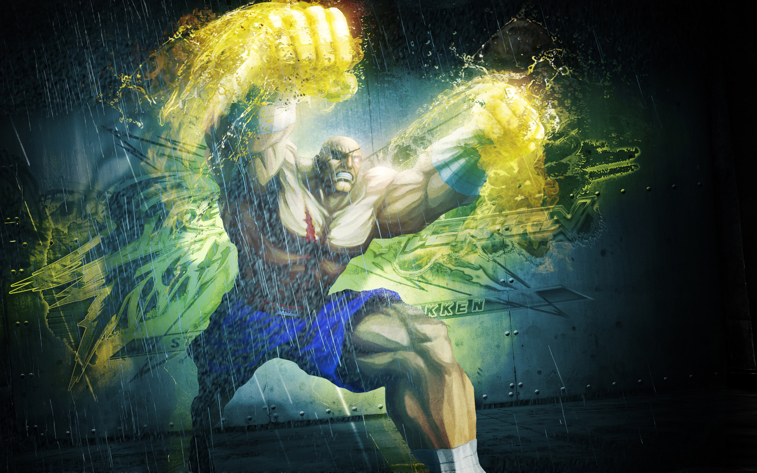Fighter, Sagat, Street, 2K, HD Wallpaper