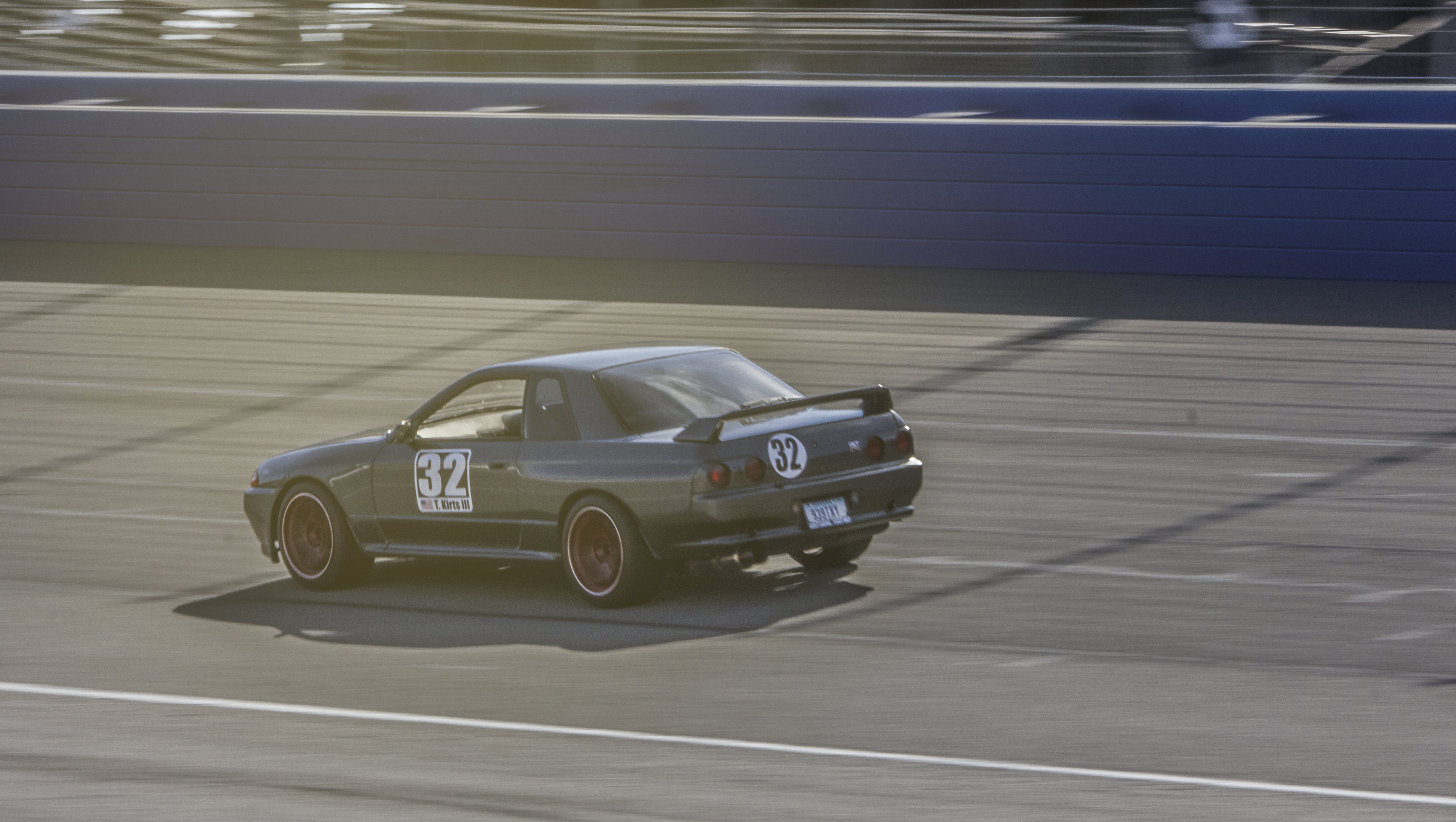 4K, Nissan, sport, sign, professional sport, car, day, racecar, speed, travel, skyline r32, sports race, motorsport, motion, motor racing track, road, HD Wallpaper