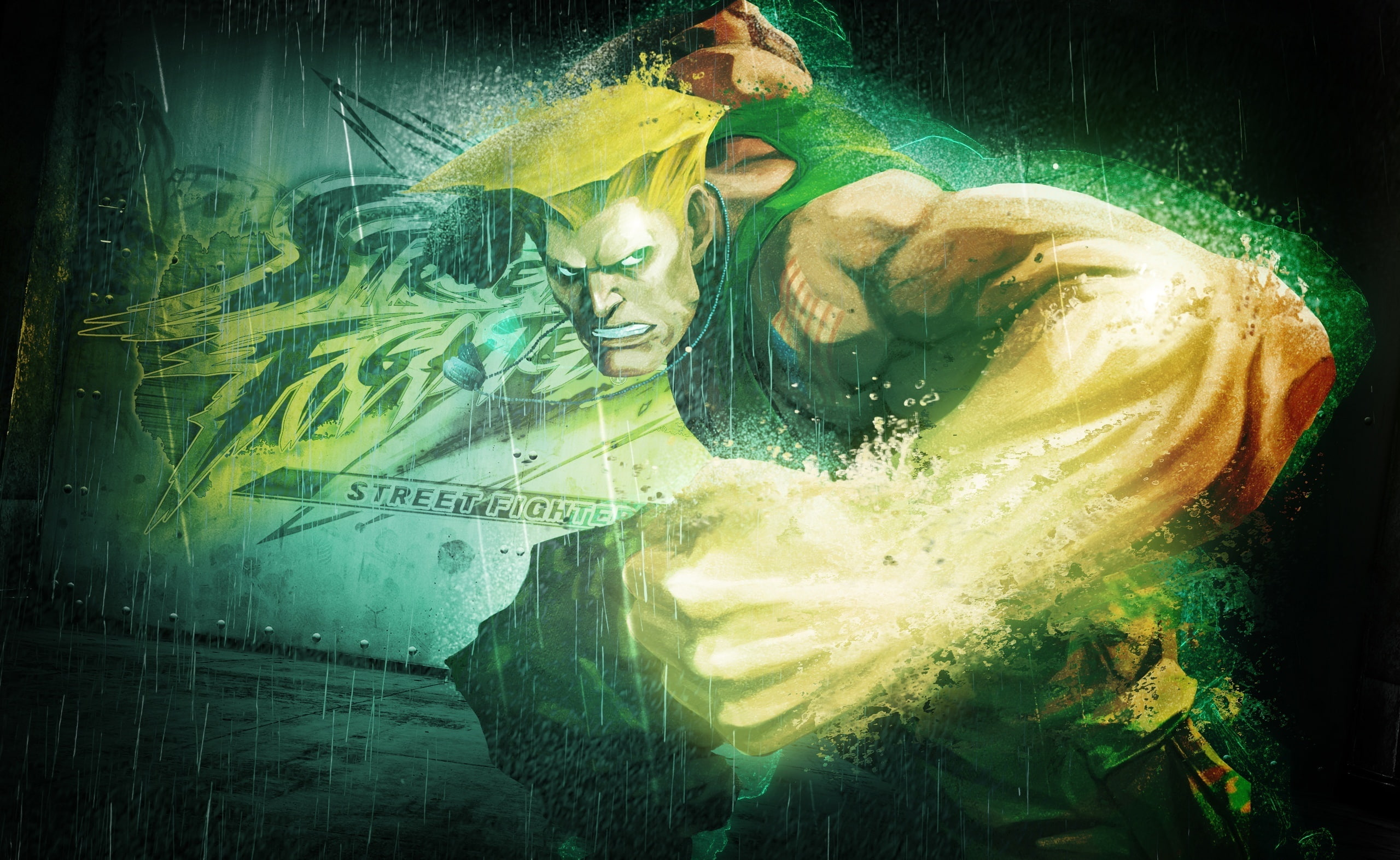 fighter, green color, nature, females, digital composite, guile, emotion, beautiful people, finance, Street Fighter, males, young adult, Games, HD Wallpaper