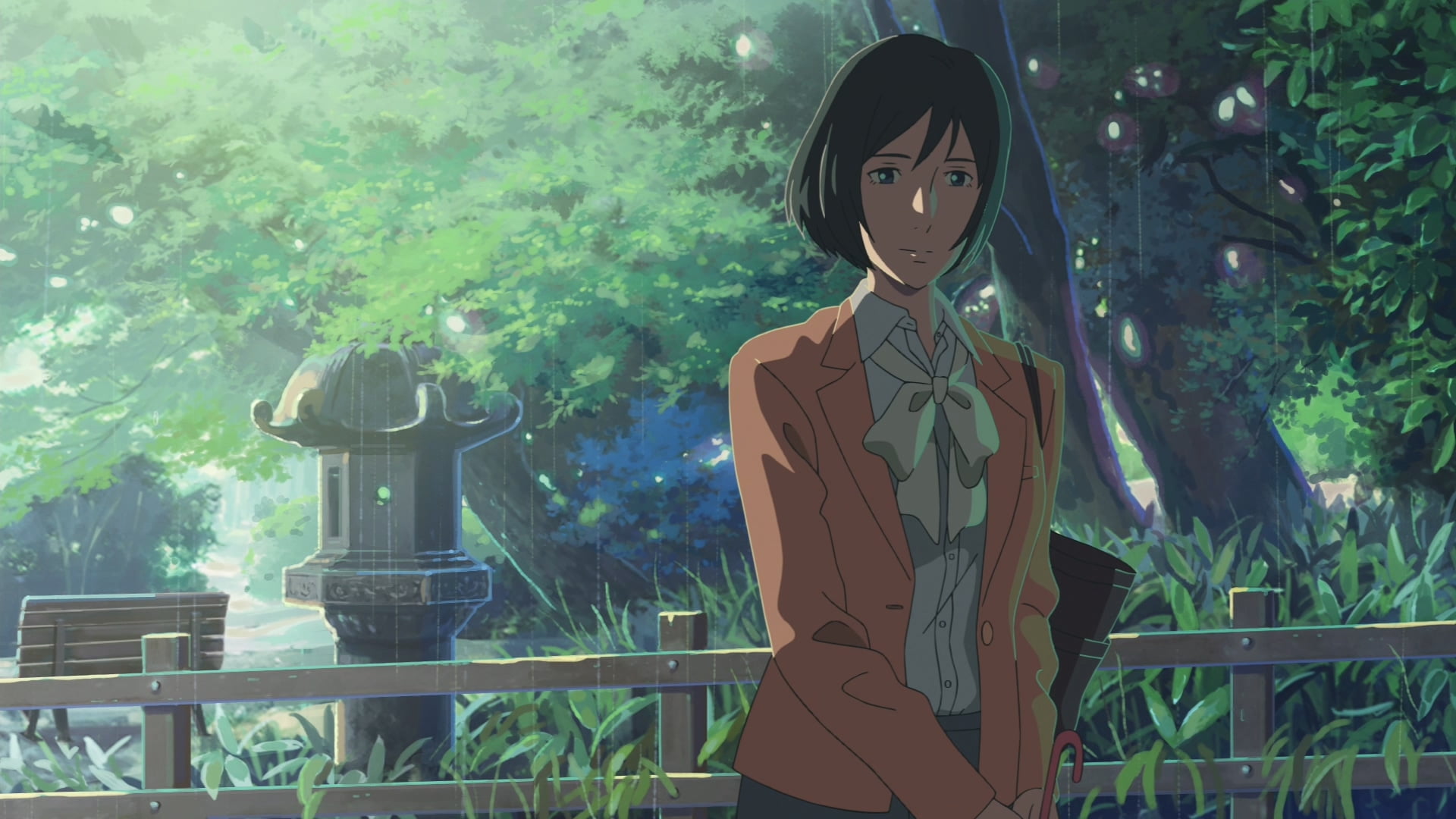 1080P, The Garden of Words, Makoto Shinkai, anime, HD Wallpaper