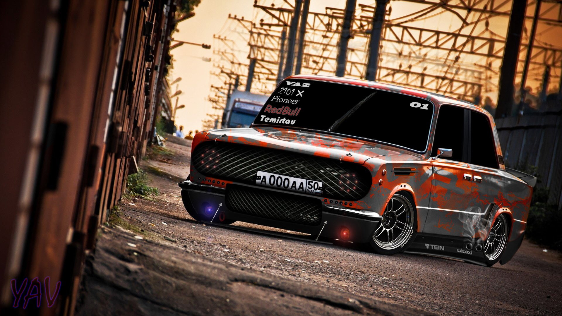 tuning, 1080P, lada, car, vaz, HD Wallpaper