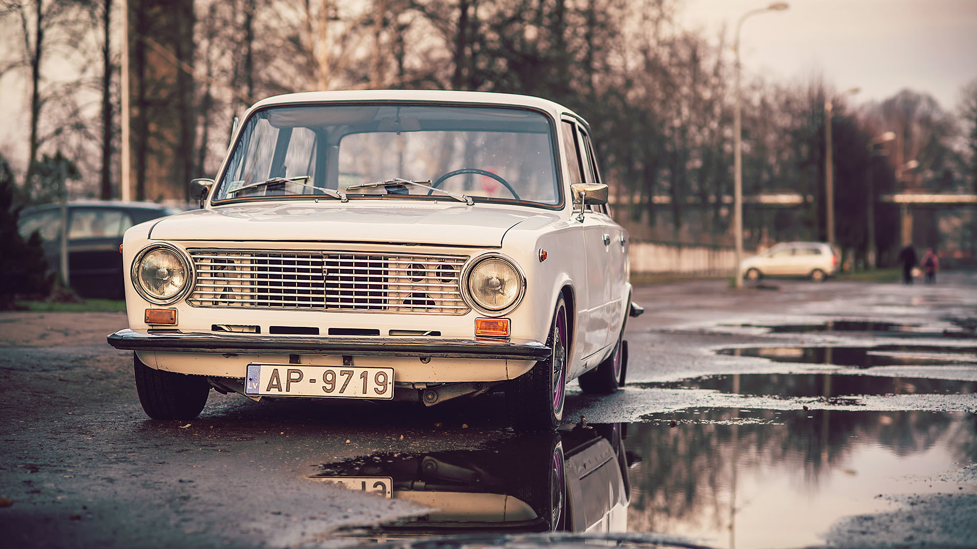 transportation, land Vehicle, tree, road, mode of Transport, VAZ, Lada, motor vehicle, outdoors, penny, obsolete, focus on foreground, history, retro Styled, HD Wallpaper