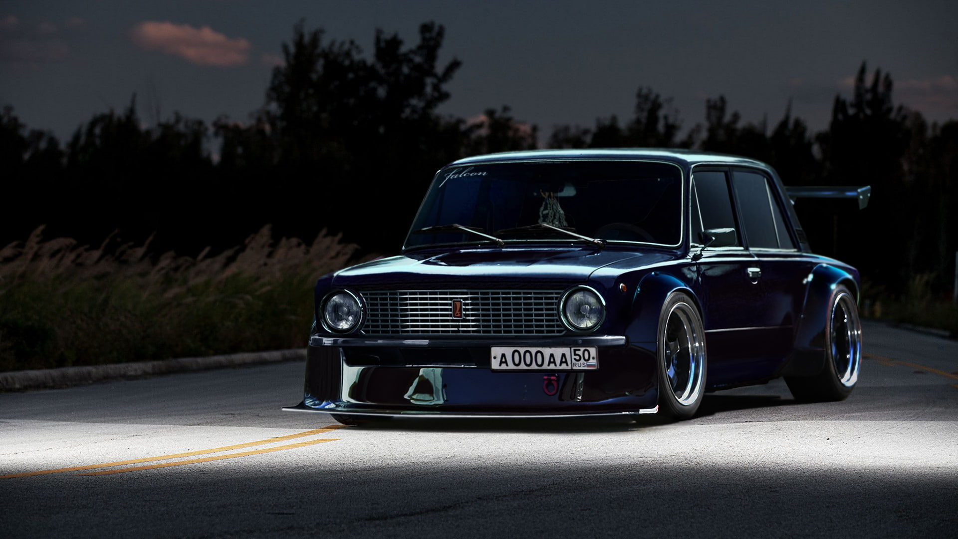 night, 2101, 1080P, Lada, VAZ, penny, HD Wallpaper