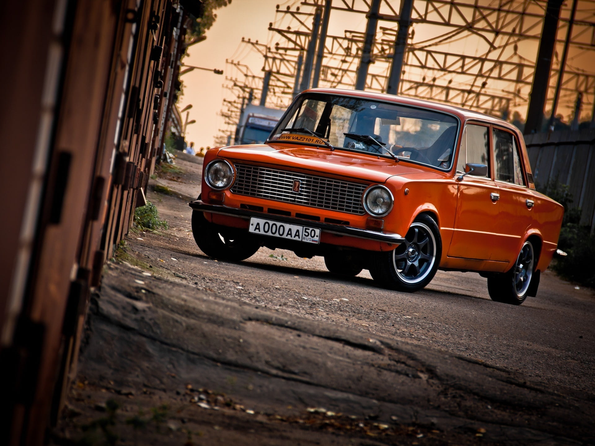 road, lada, rear-View Mirror, no People, classic, vintage Car, selective focus, wheel, transportation, john Cooper Works, toy, built structure, compact Car, HD Wallpaper