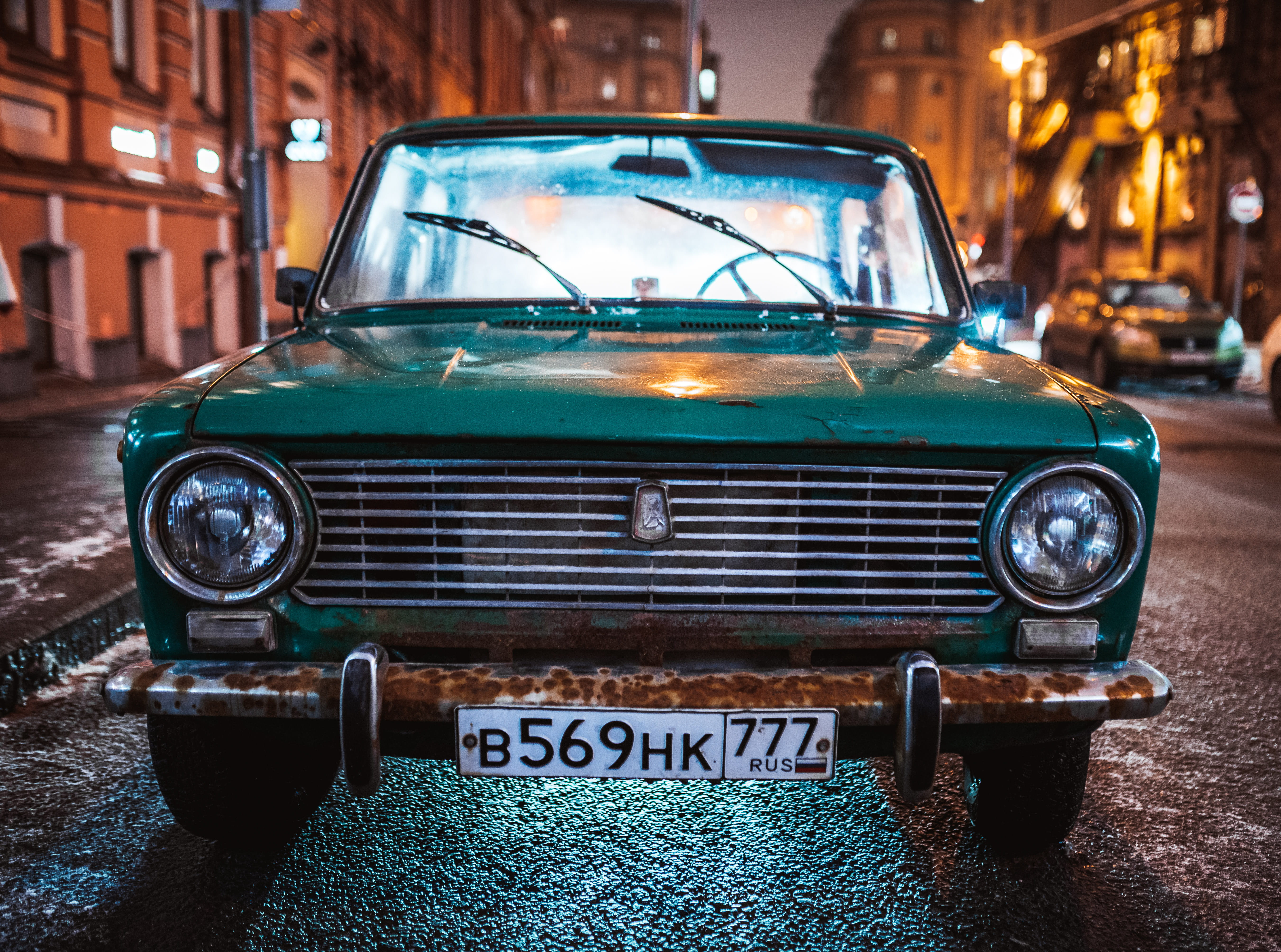 architecture, retro styled, street, building exterior, murat, text, communication, city, parked, illuminated, roadside, headlight, motor vehicle, no people, HD Wallpaper