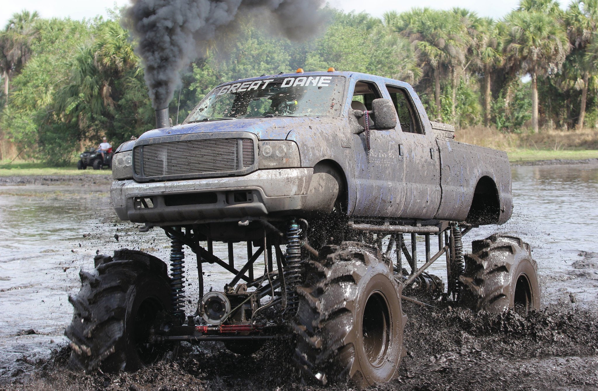 pickup, 4x4, racing, offroad, race, 1080P, mud bogging, HD Wallpaper