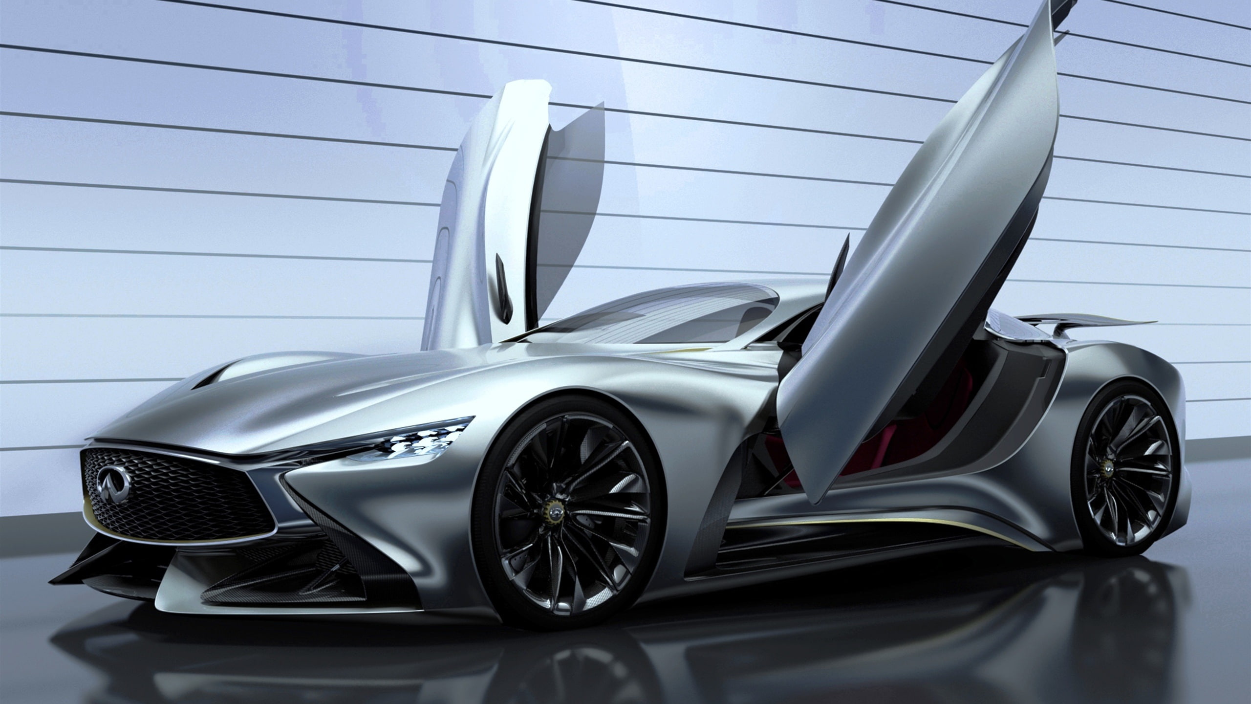 2K, gran, Supercar, Turismo, Wings, vision, Concept, Infiniti, 2014, HD Wallpaper