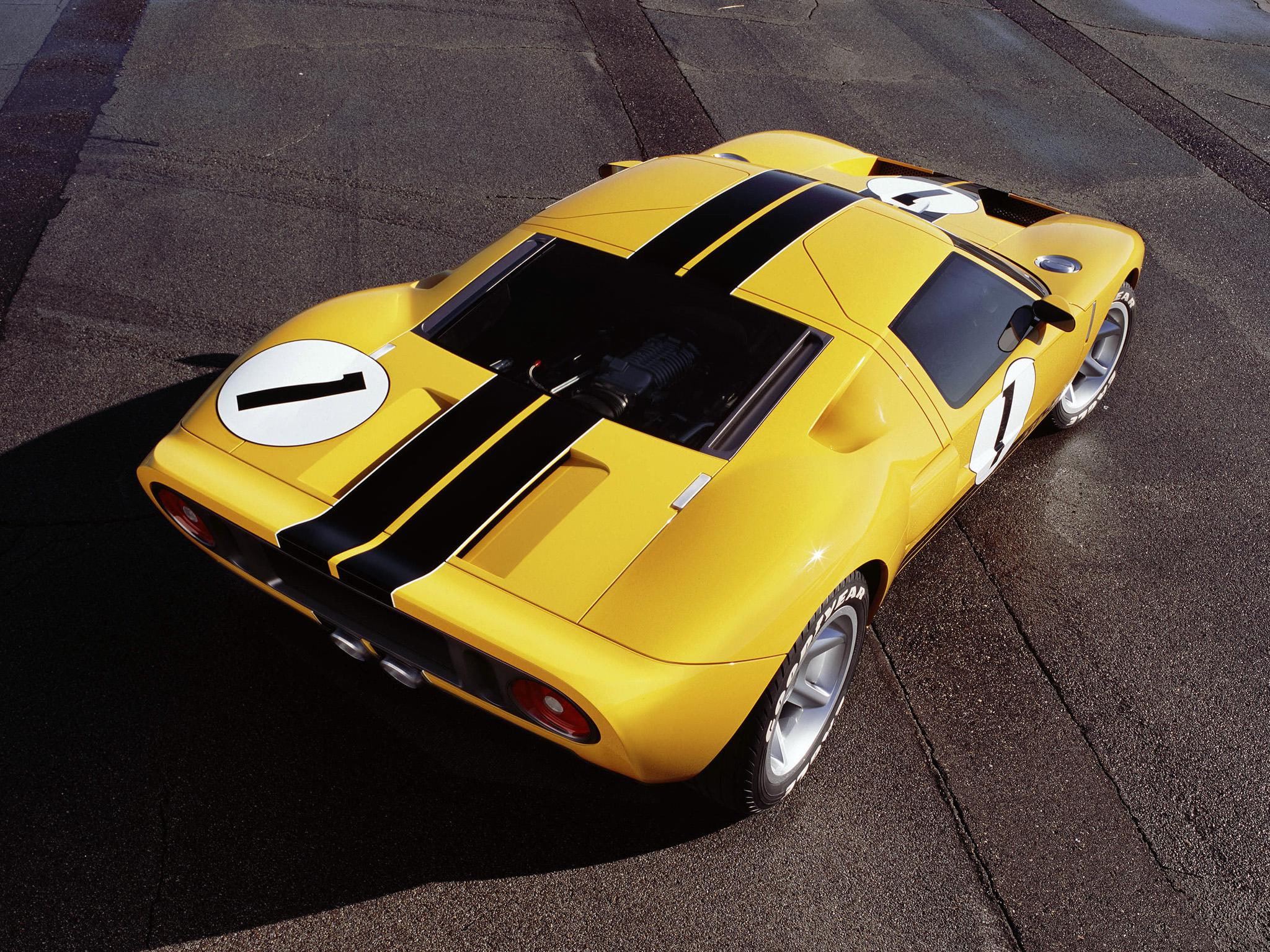 desktop, concept, 2002, supercars, engines, gt40, ford, supercar, gt, 1080P, engine, HD Wallpaper