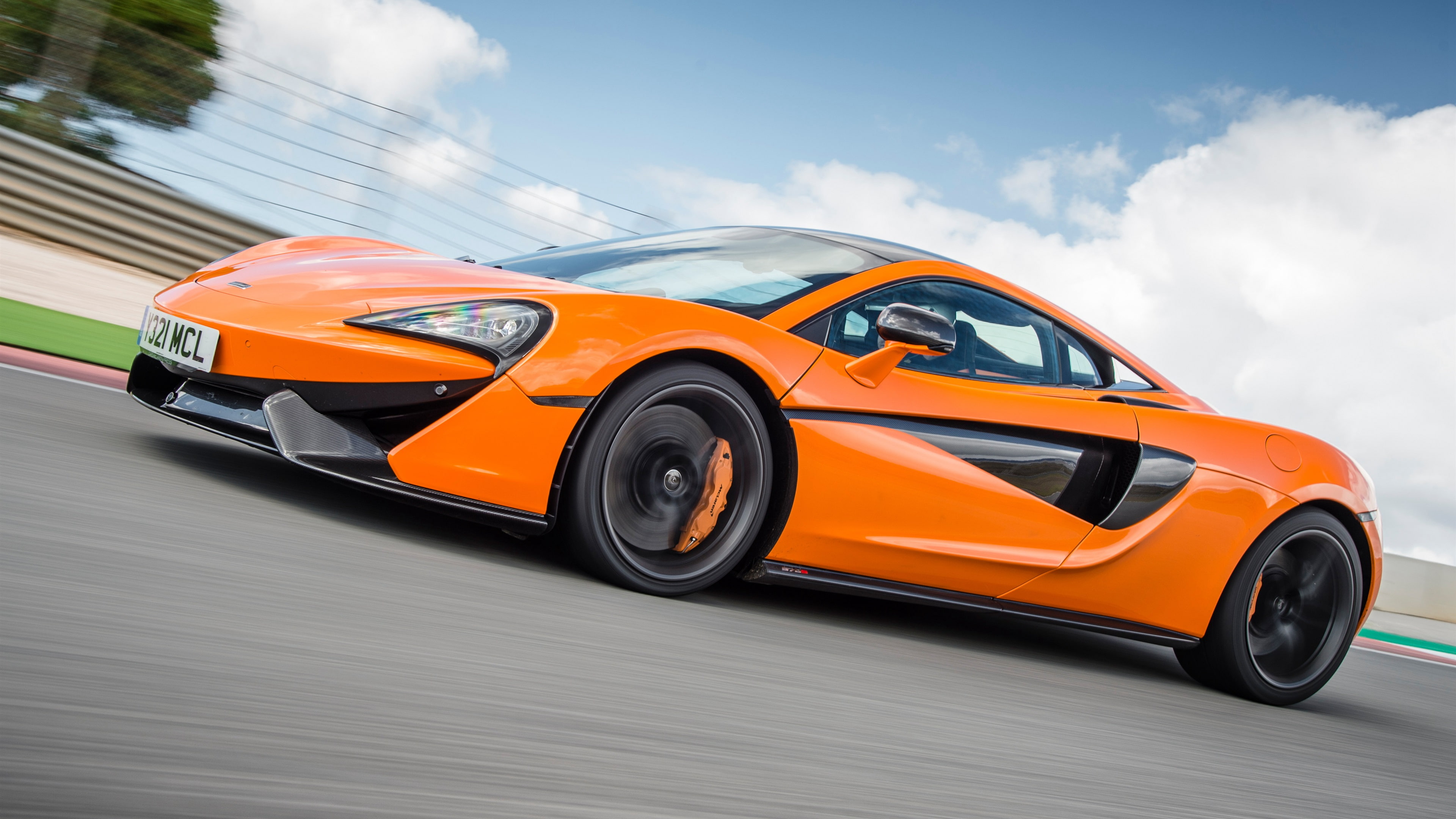 Orange, McLaren, Supercar, 570S, 4K, s, Speed, HD Wallpaper