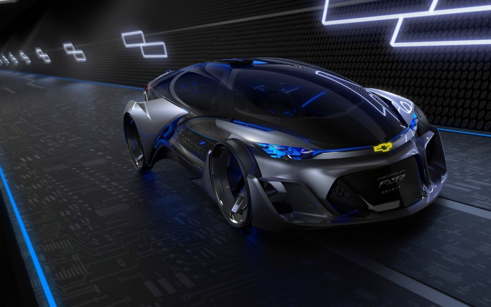 chevrolet fnr, chevrolet, fnr, 720P, chevrolet concept, black, car, HD Wallpaper