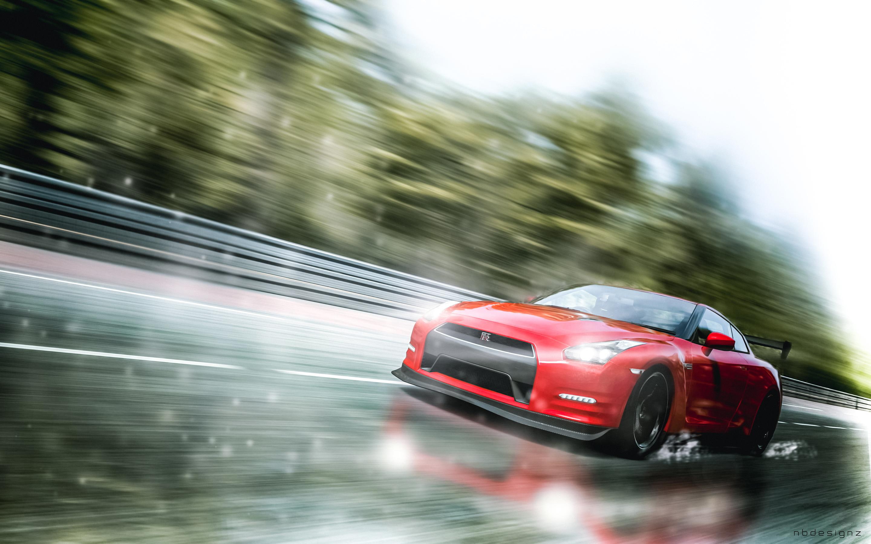 gtr, turismo, 2K, nissan, coupe, sports, gran, red, HD Wallpaper