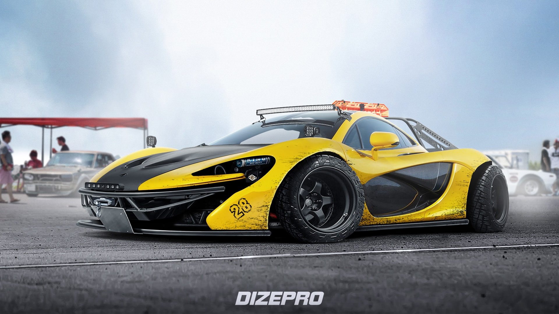 Machine, Mclaren, Sports car, Rendering, Dmitry Strukov, by Dmitry Strukov, Dizepro, 1080P, Mclaren P1 nostock, Mclaren P1, Auto, HD Wallpaper