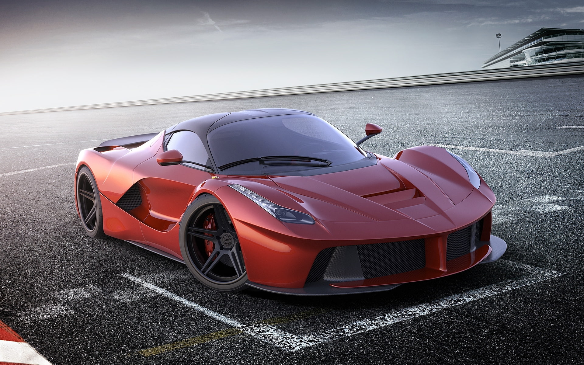 built structure, transportation, supercar, land Vehicle, street, business, red, luxury, mode of transportation, sports, power, racecar, sports Car, car, HD Wallpaper
