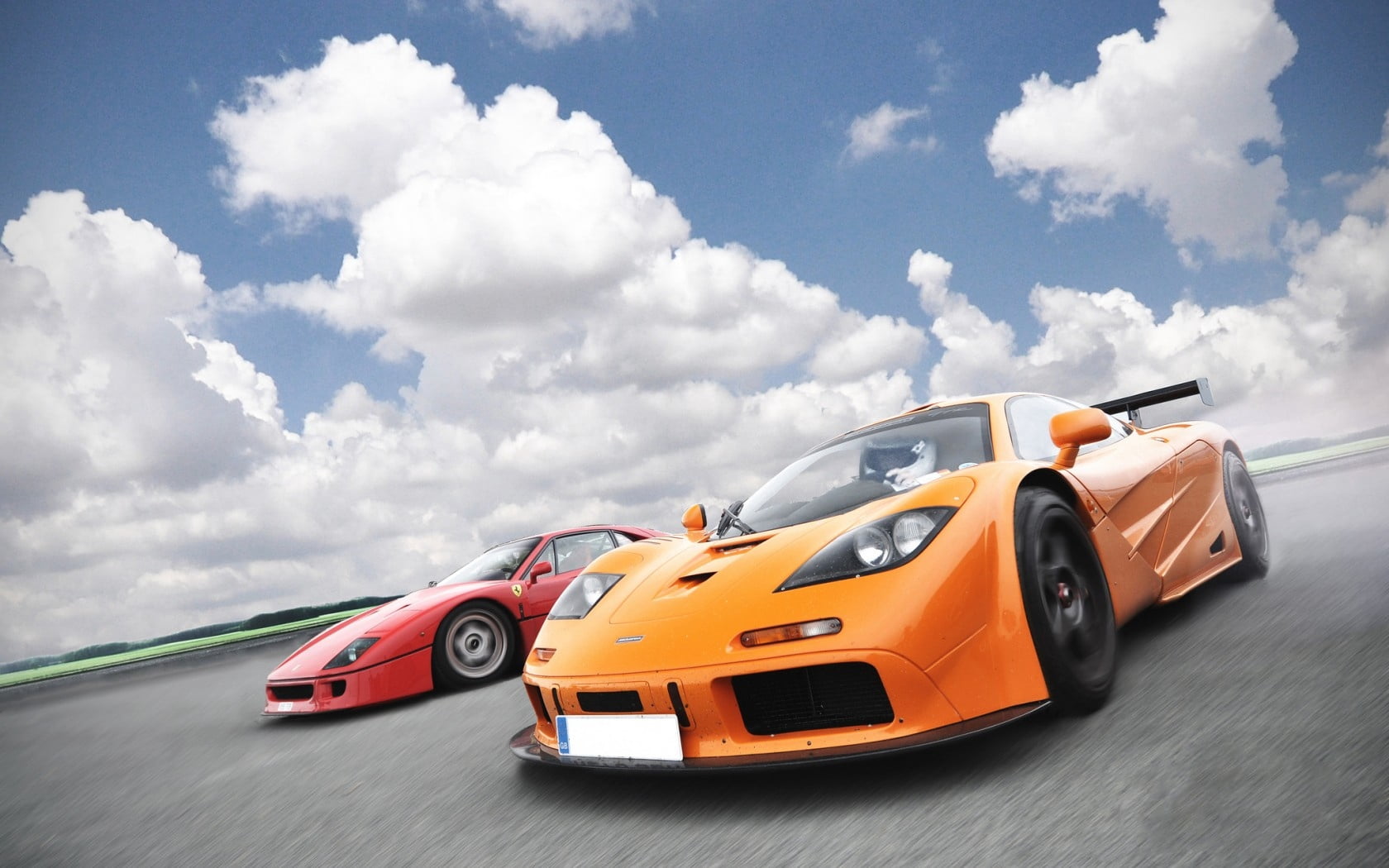 orange, car, drive, two, motion, sports, modern, candidate Vocabulary, racecar, sport, mode of Transport, concept Car, technology, supercar, cars, driving, HD Wallpaper