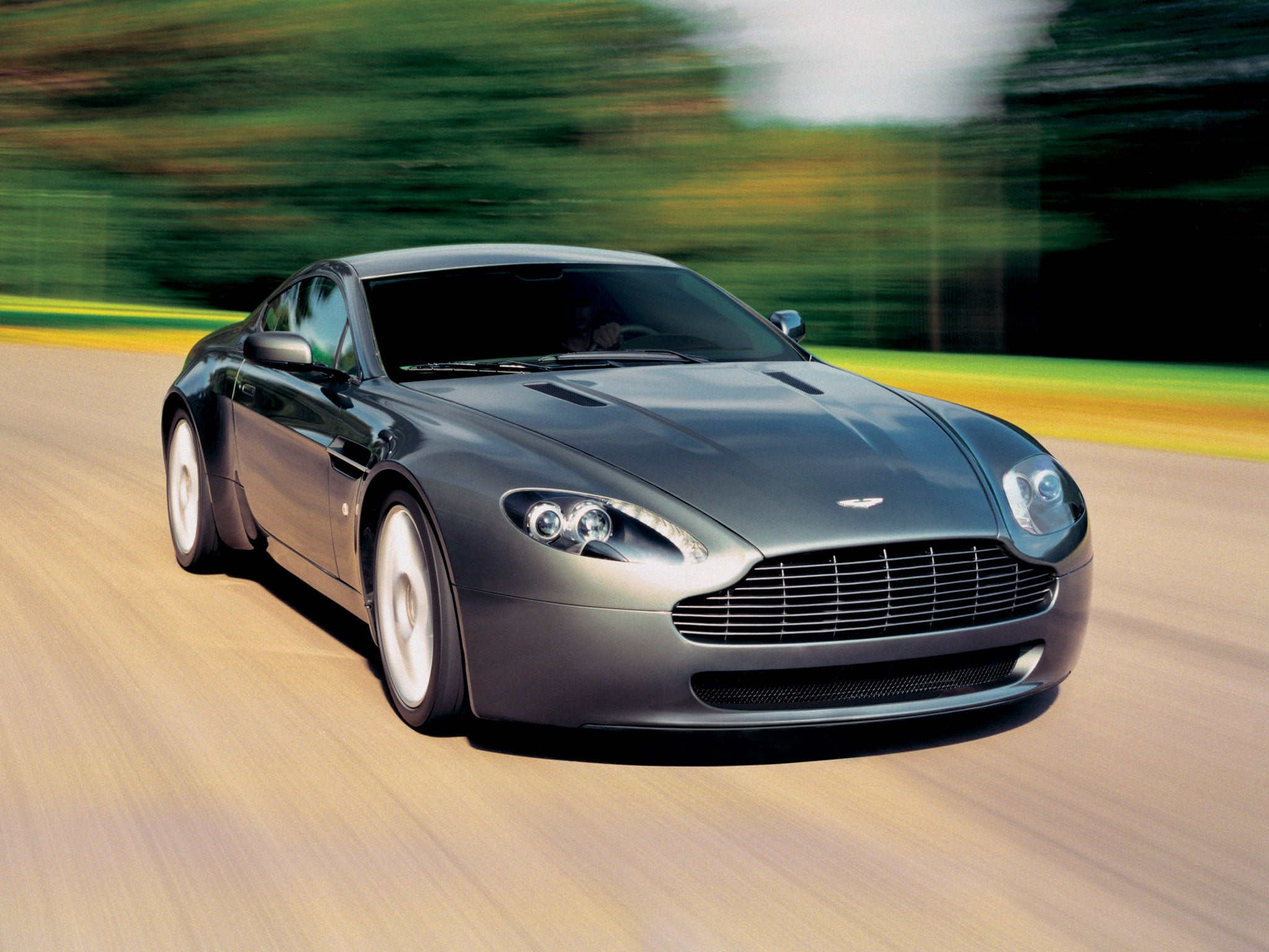 transportation, headlight, design, gray, speed, luxury, road, 2005, blurred motion, candidate Vocabulary, land Vehicle, aston martin v8 vantage, no People, HD Wallpaper