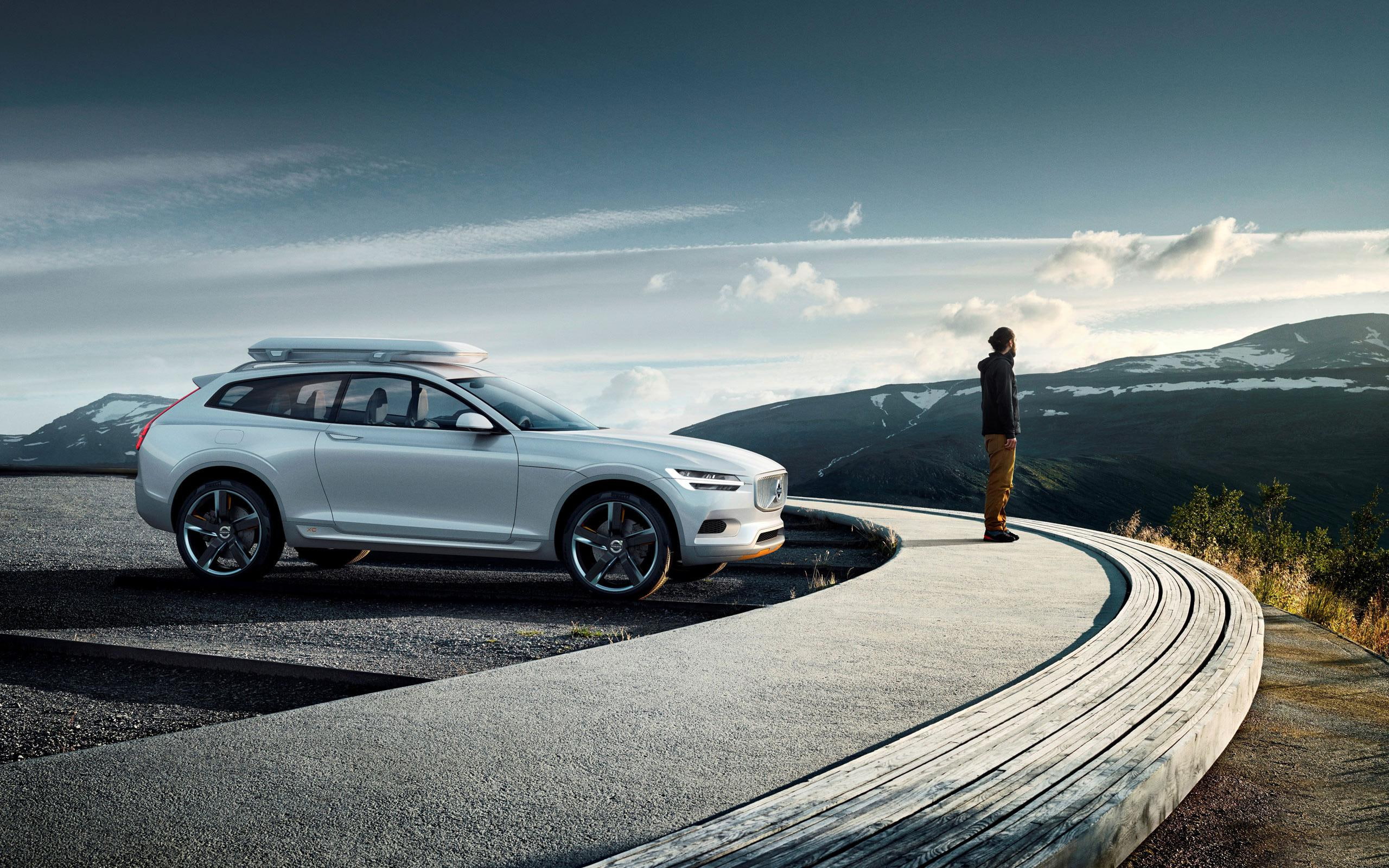 2014, concept, coupe, cars, 2K, xc, silver, suv, volvo, HD Wallpaper