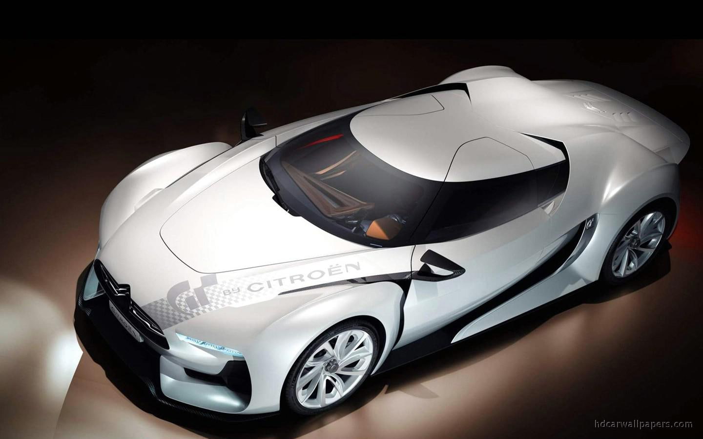 concept, supercar, coupe, cars, white, sport, citroen, 720P, HD Wallpaper