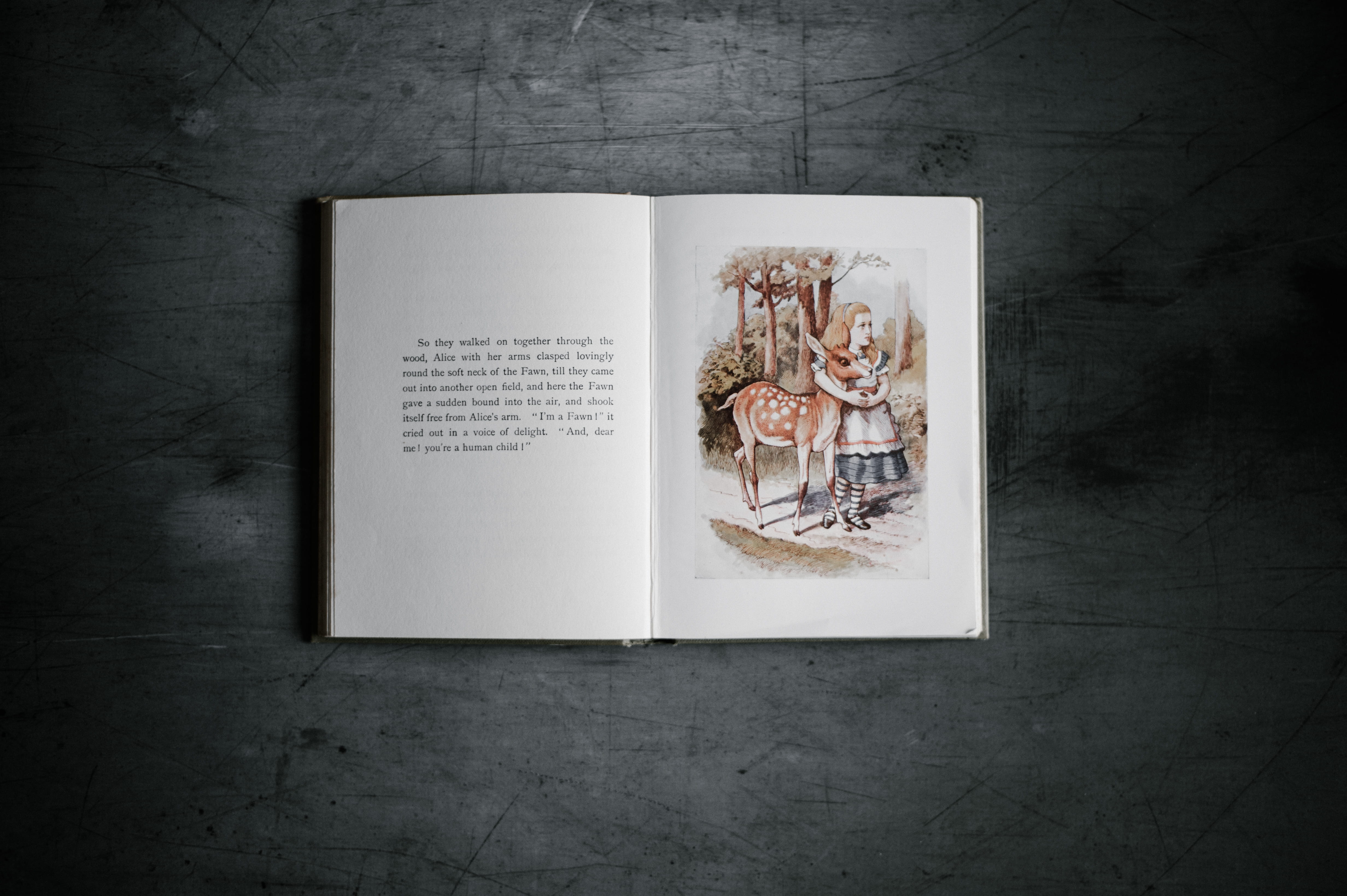 love, alice in wonderand, alice in wonderland, art, read, 4K, book, page, document, gift, picture, drawing, wood - Material, child, backgrounds, history, HD Wallpaper