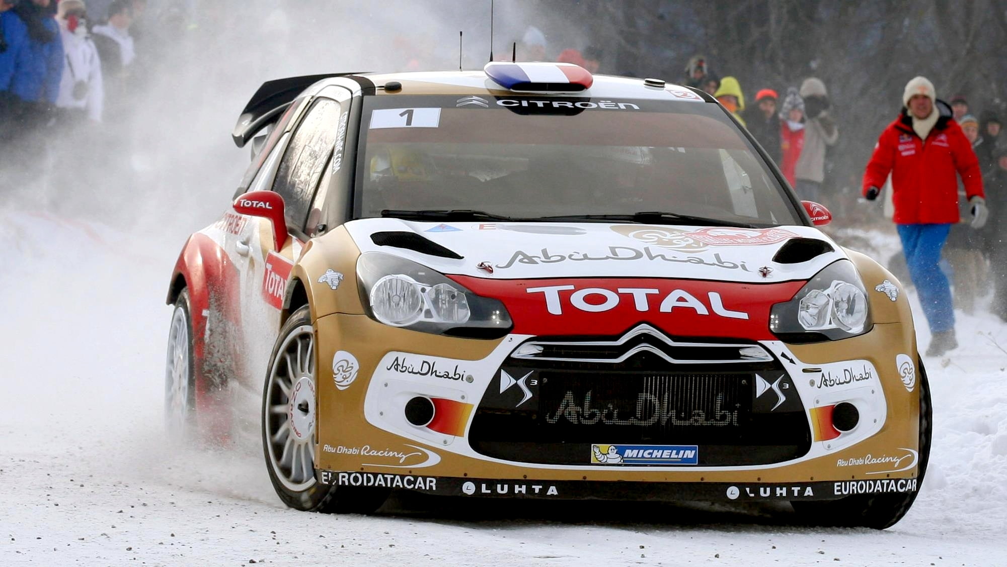 People, Fans, Auto, Machine, WRC, The front, Sport, 1080P, Winter, Rally, The hood, DS3, Citroen, HD Wallpaper