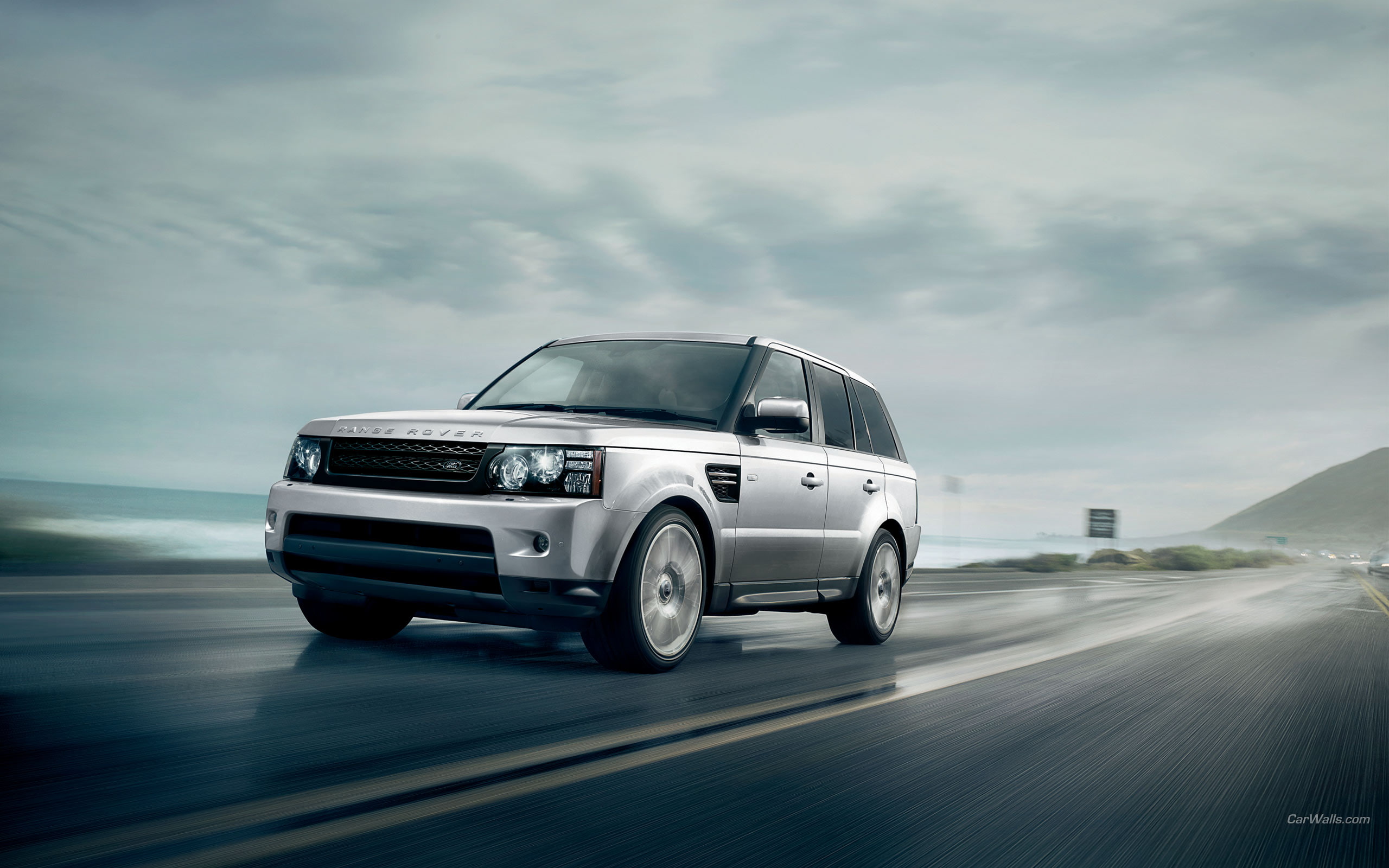 hd, 2K, rover, range, motion, cars, suv, blur, HD Wallpaper