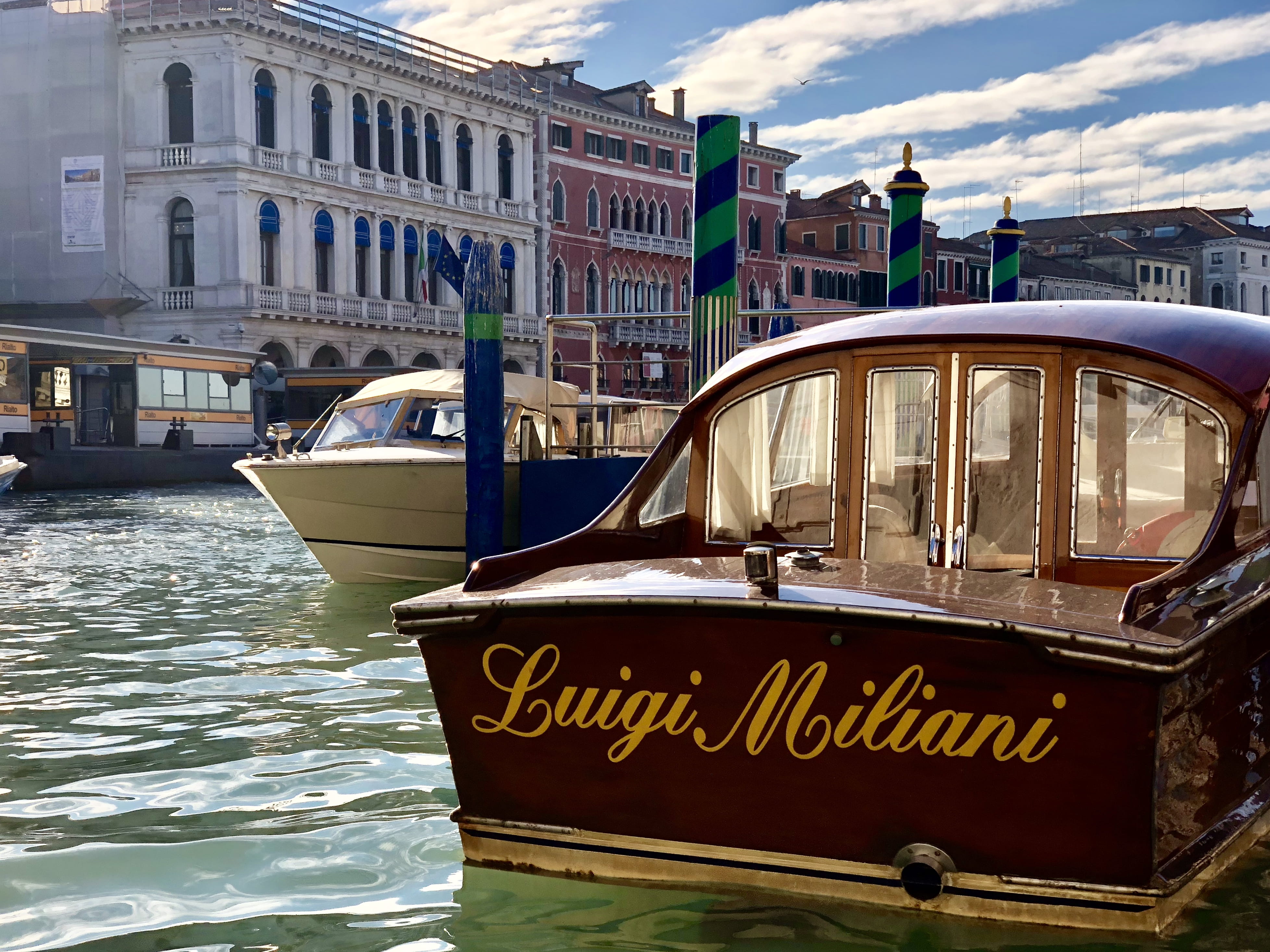 text, riva del vin, italy, built structure, nature, building exterior, river, canal, architecture, transportation, no people, western script, nautical vessel, HD Wallpaper