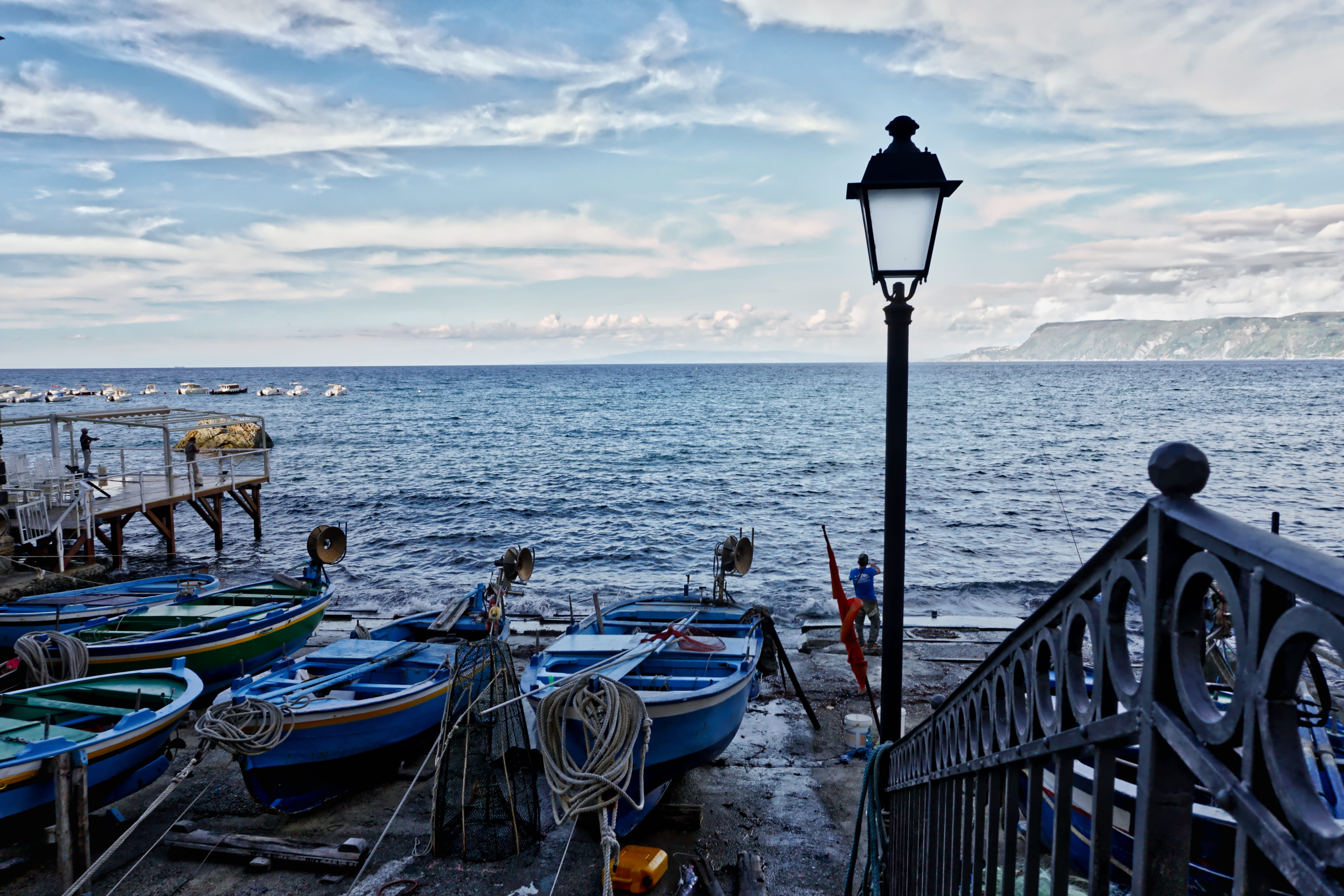 summer, cloud - sky, italy, transportation, rough seas, water, blue, atmosphere, fishing, street light, architecture, lighting equipment, painting nature, HD Wallpaper