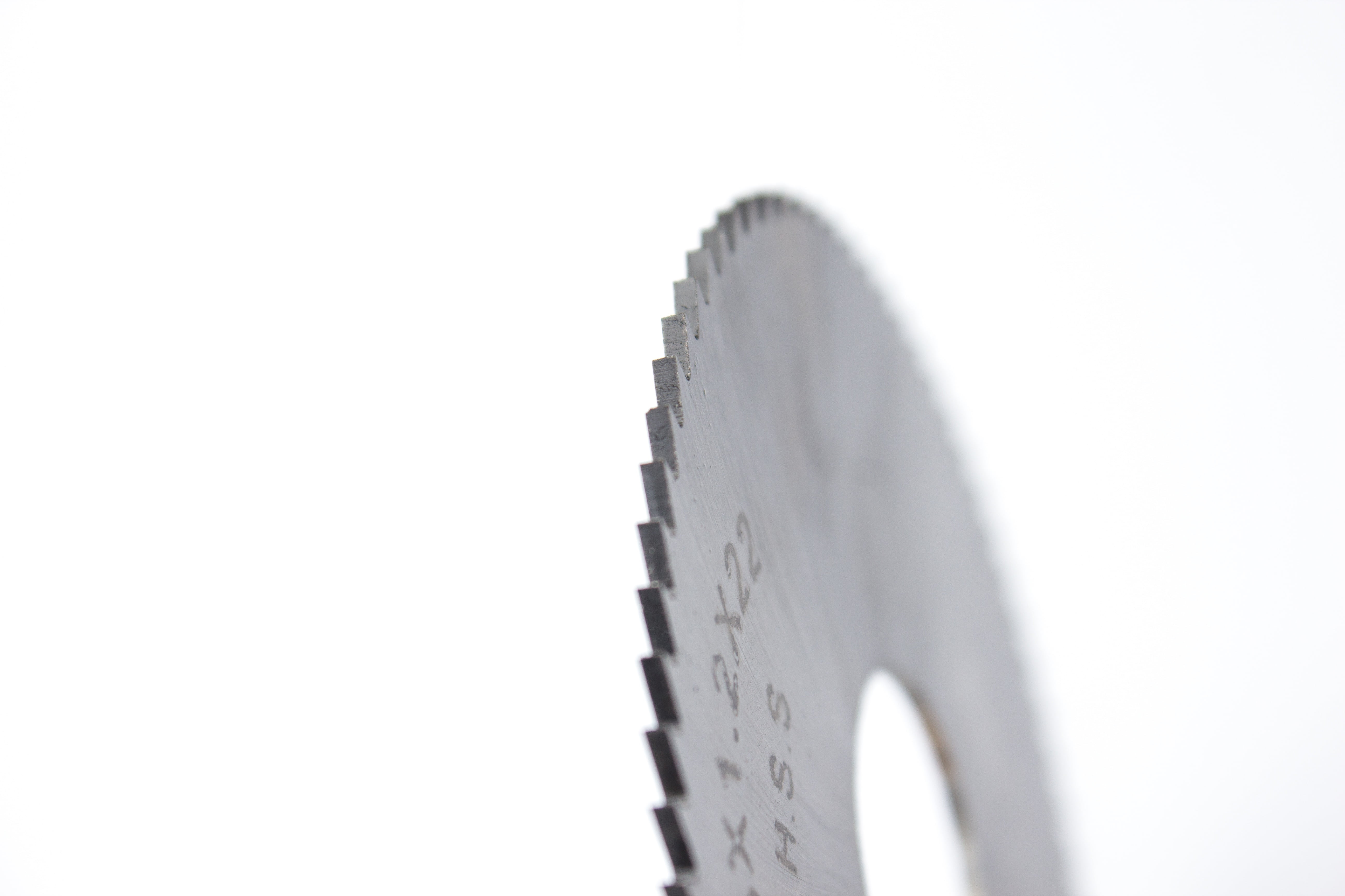 saw blade, focus on foreground, no people, cut out, single object, simplicity, selective focus, 5K, white background, business, communication, gear, serrated, HD Wallpaper