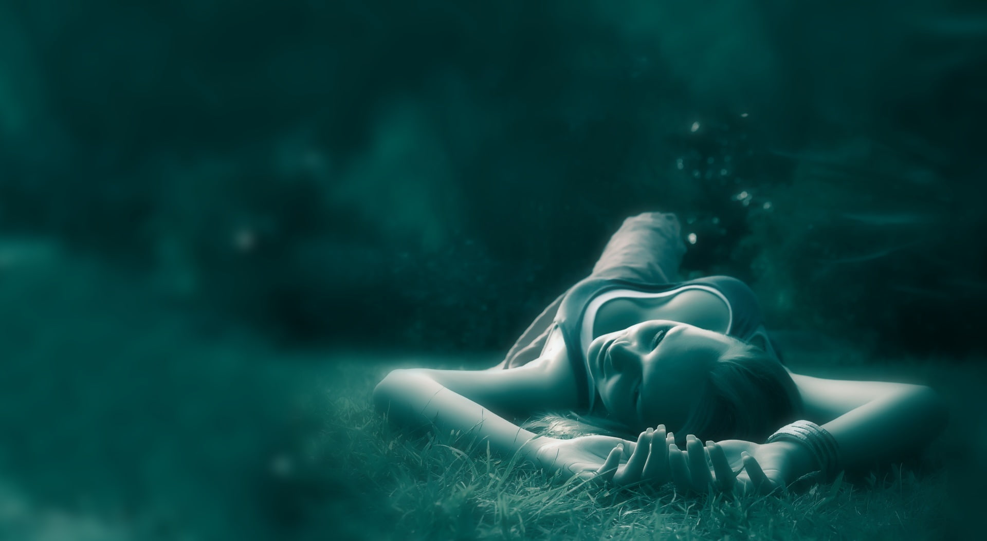 Girls, day, shirtless, real people, laying, relaxation, nature, Grass, young adult, ground, Girl, women, beauty, art and craft, young women, one person, HD Wallpaper