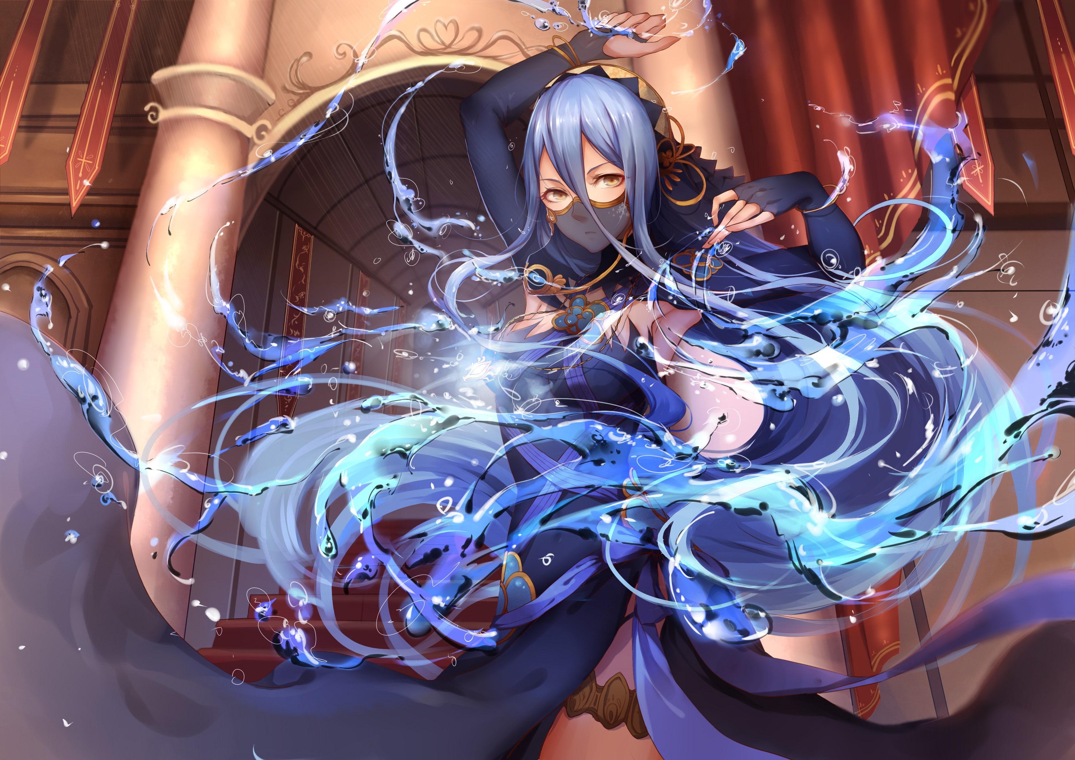 2K, Fire Emblem If, dress, anime, Fire Emblem, Fire Emblem Fates, anime girls, HD Wallpaper