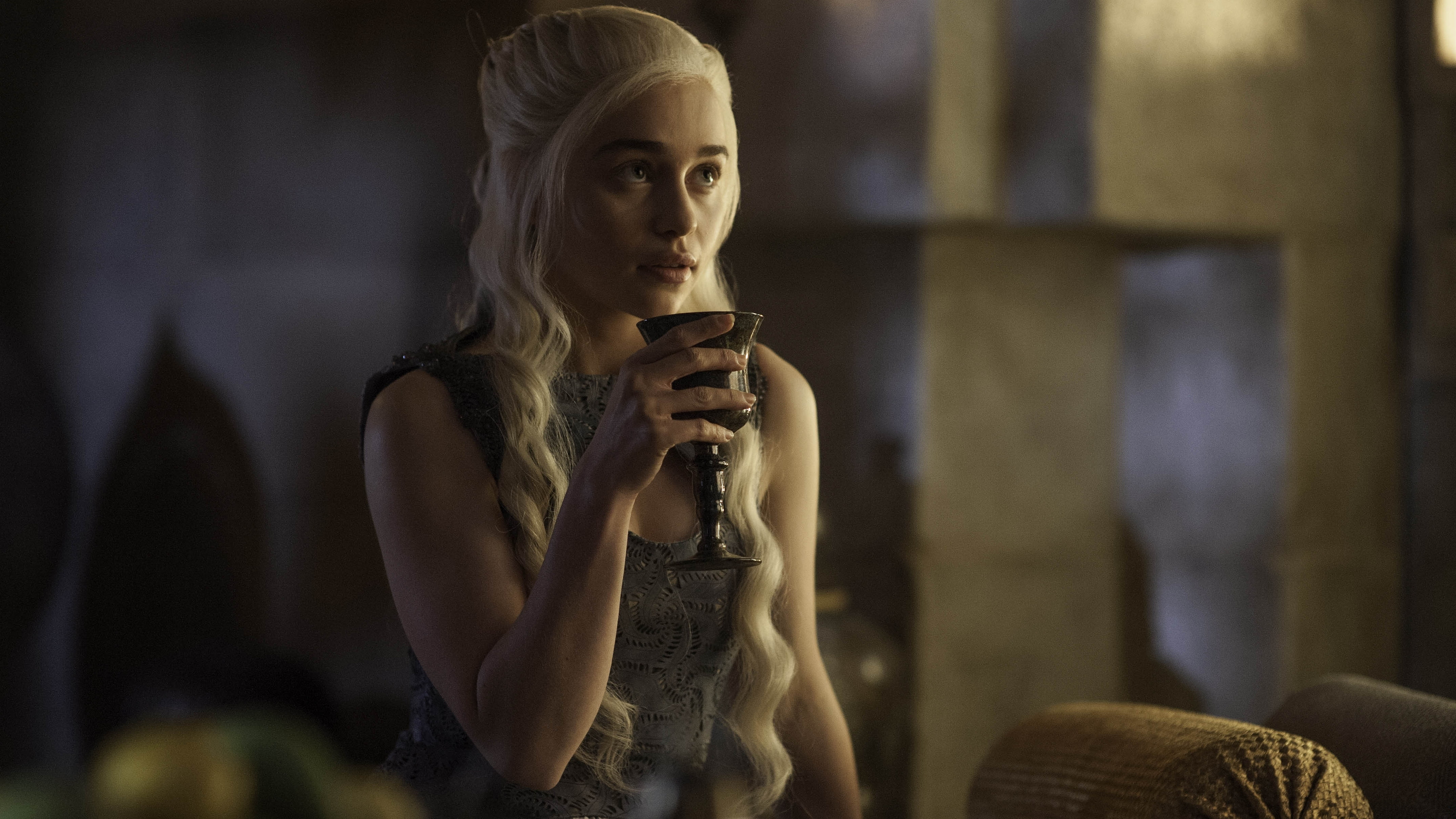 Emilia Clarke, Game of Thrones, Daenerys Targaryen, 4K, 4K, HD Wallpaper