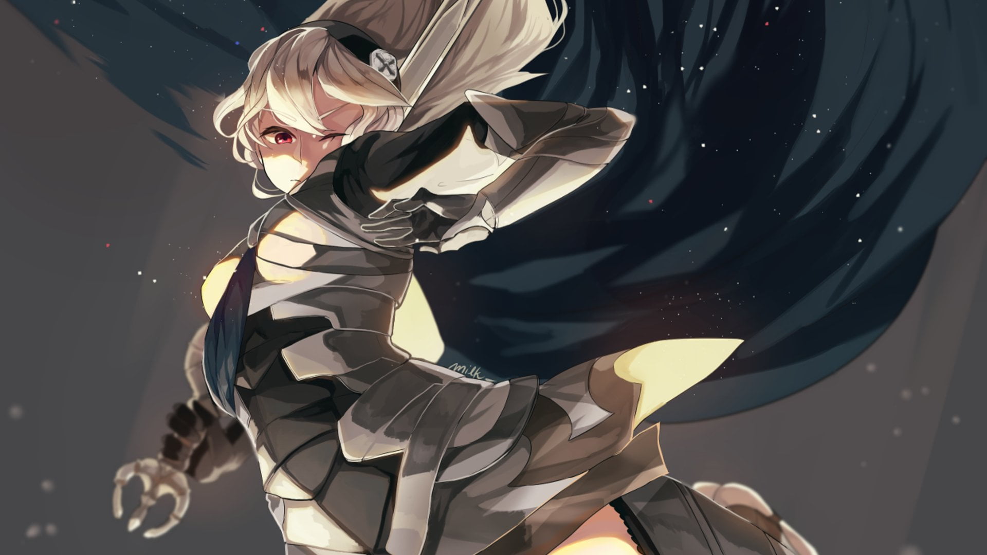 lifestyles, glasses, White Hair, beauty, 1080P, Girl, Armor, Fire Emblem Fates, adult, blond hair, young women, clothing, beautiful woman, young adult, HD Wallpaper