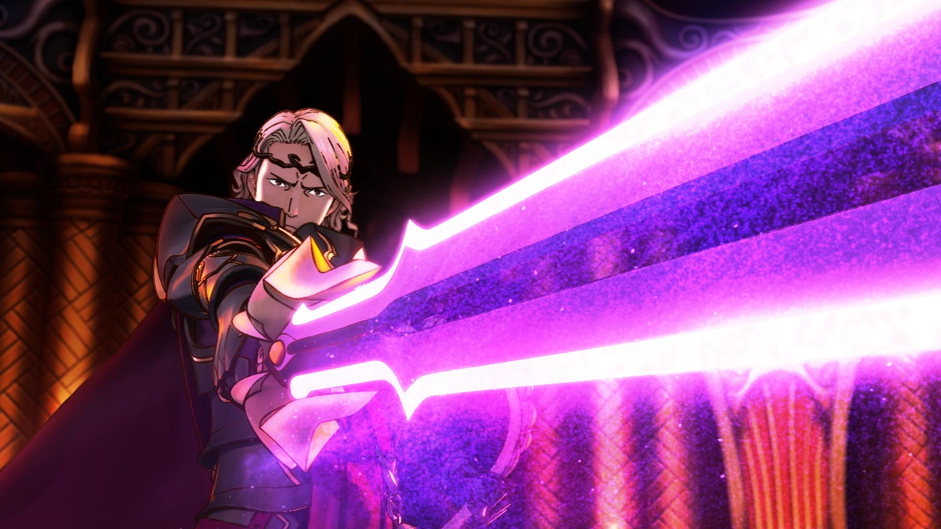 waist up, one person, fire emblem fates, real people, communication, human representation, 1080P, low angle view, adult, indoors, purple, arts culture and entertainment, HD Wallpaper