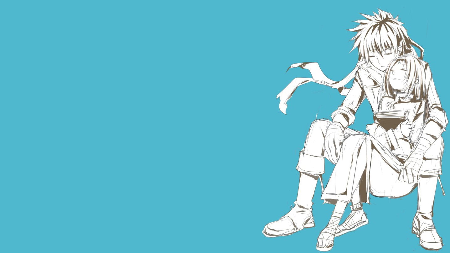 cyborg, hair, creativity, indoors, colored background, adult, science, one person, blue, technology, full length, anime, blue background, motion, nature, HD Wallpaper