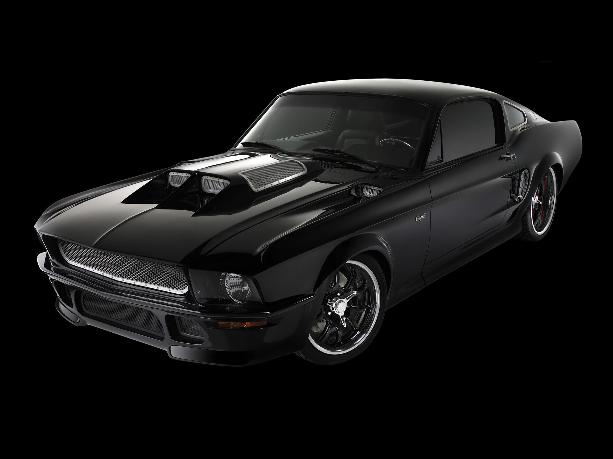 mustang, obsidian, couper, 1080P, 2006, HD Wallpaper