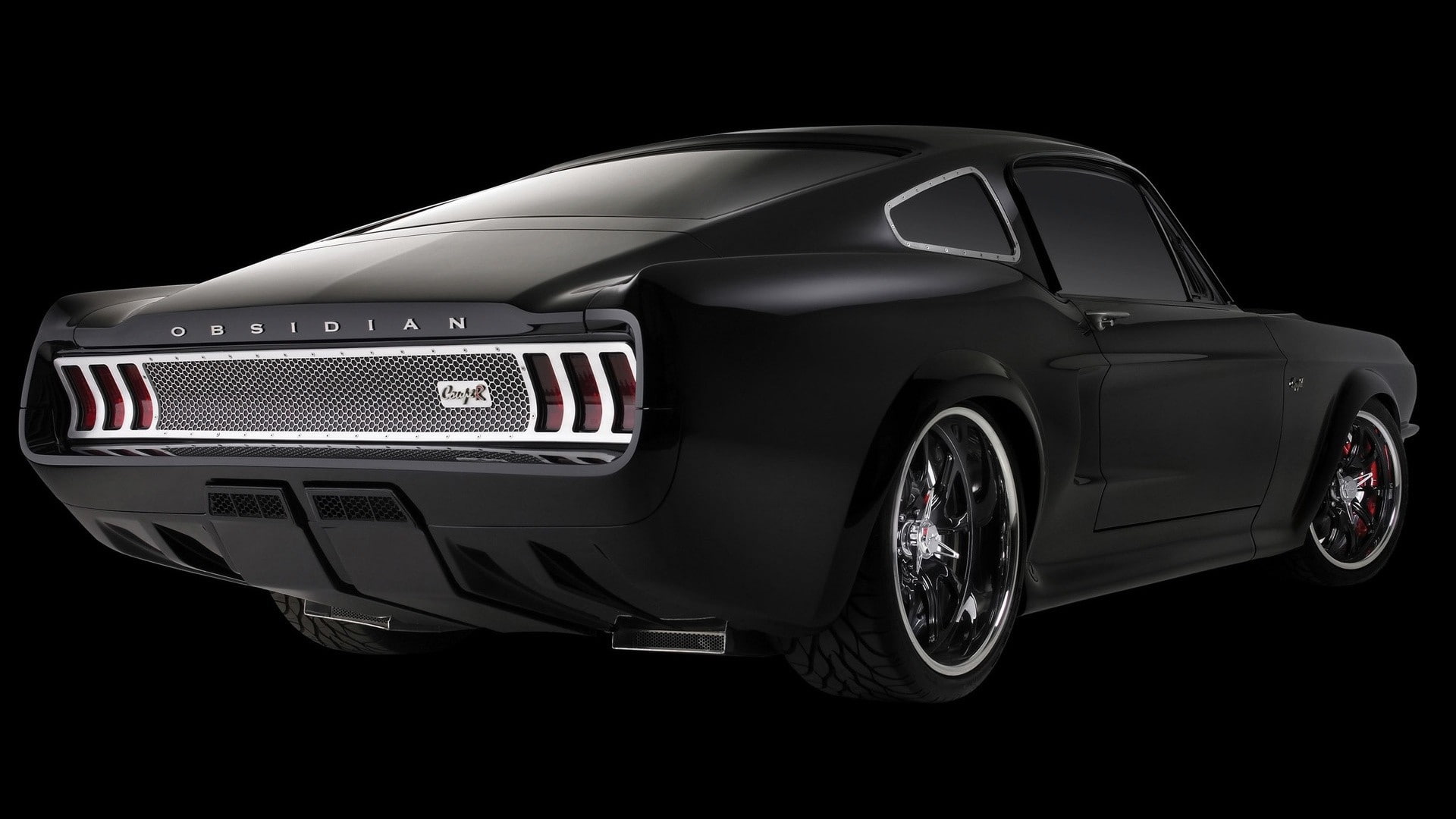ford, tuning, art, muscle cars, 1080P, custom, muscle, obsidian, cars, hd, vehicles, mustang, sport, x, HD Wallpaper