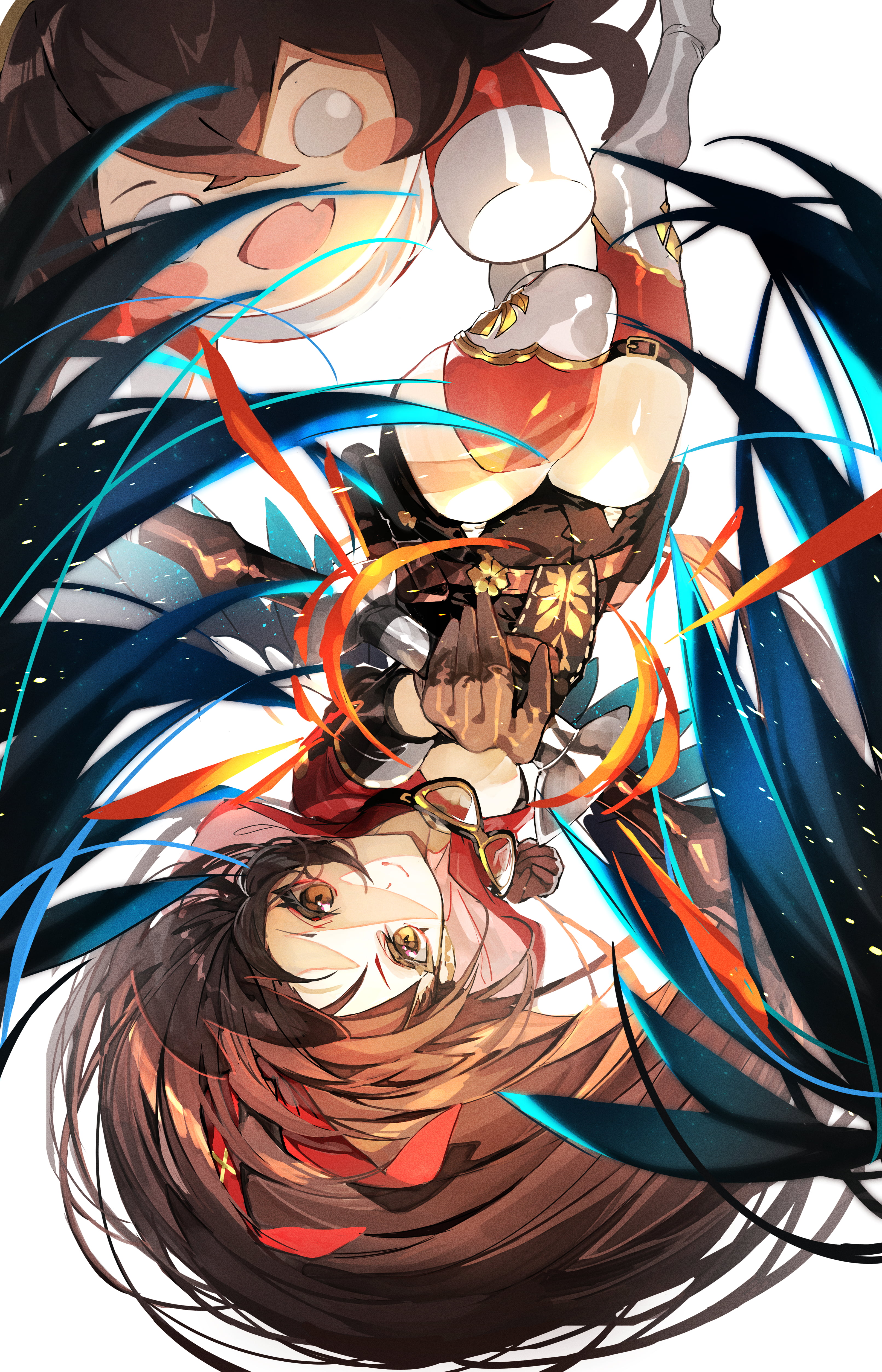 4K, Genshin Impact, anime games, 2D, Pixiv, Phone HD Wallpaper